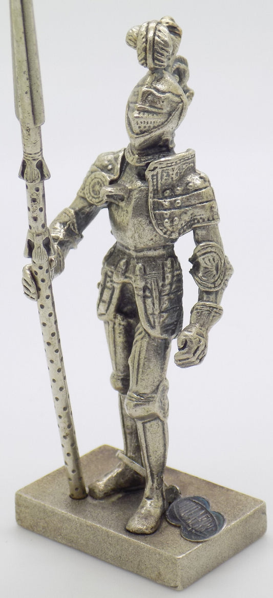 Vintage Italian Handmade Genuine Silver UNO-A-ERRE Knight Rare LARGE Figurine