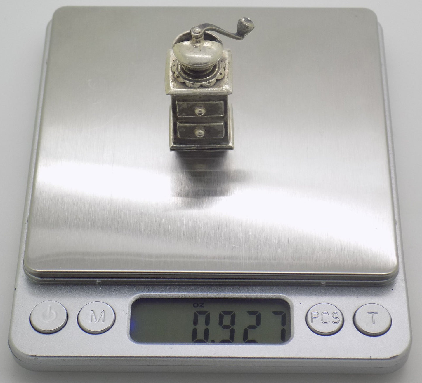 Vintage Italian 800 Silver Raspini Grinder Miniature Dollhouse Arezzo