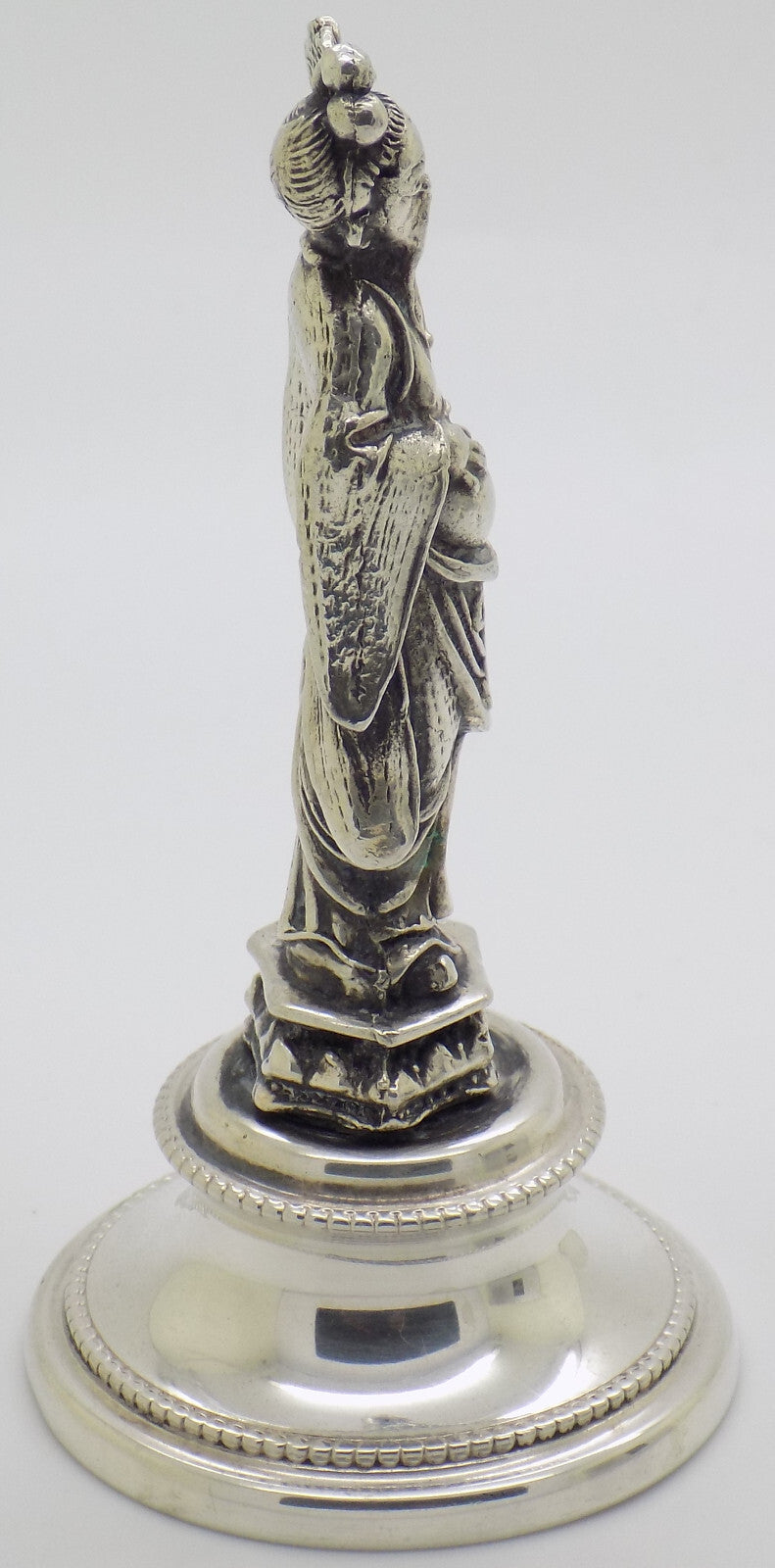 Vintage Italian Handmade Genuine Silver Chinese Sage Immortal Statue Figurine