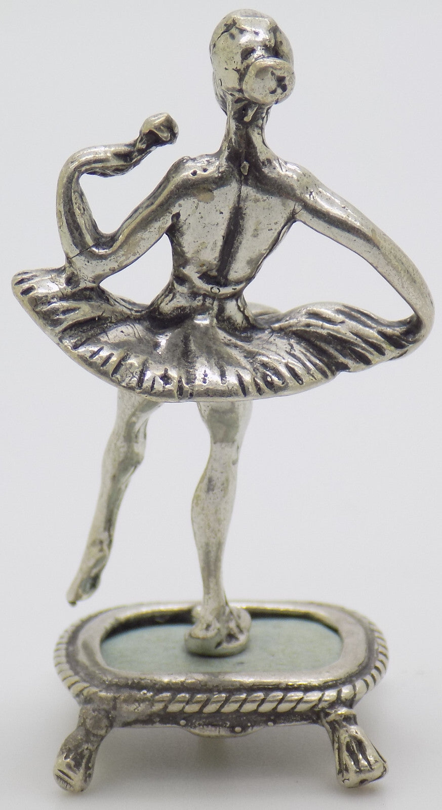 Vintage Italian Silver 800 Ballerina Figurine Miniature 1980s Handcrafted, 17g