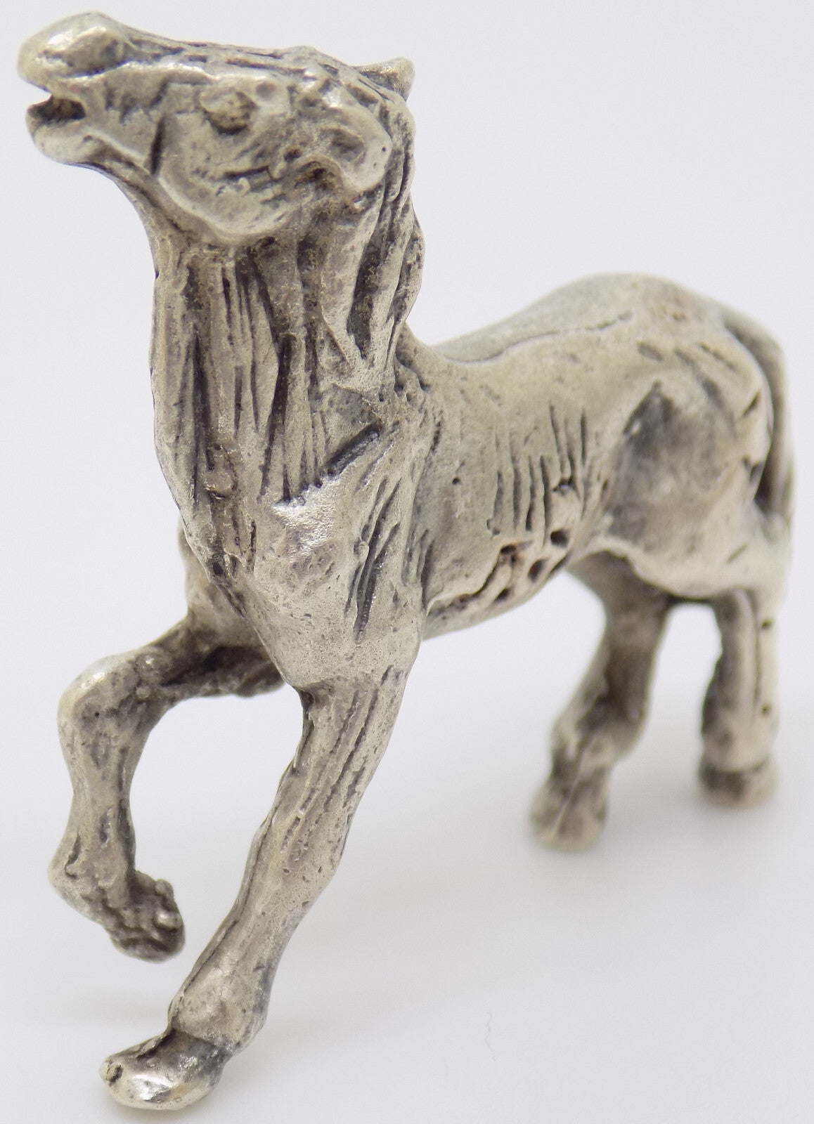 Vintage Italian Handmade Genuine Silver .800 Foal Horse RARE Dollhouse Miniature