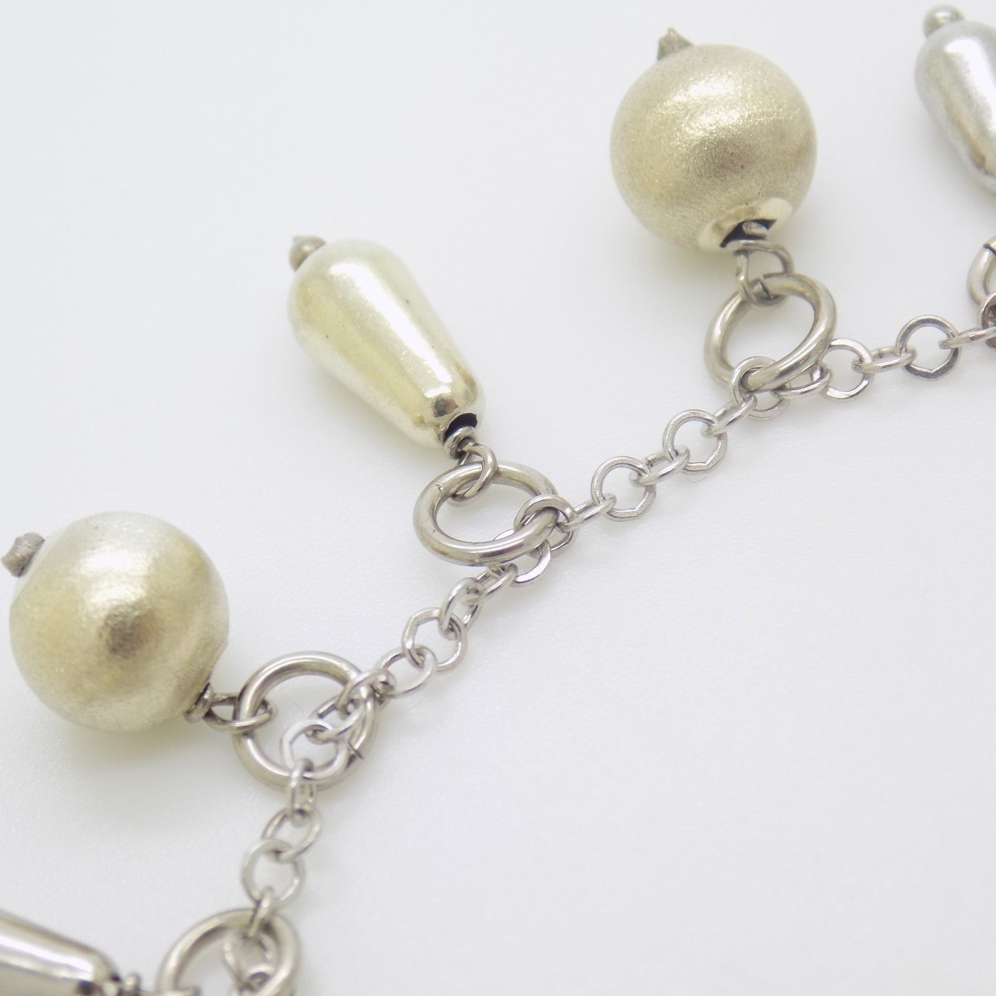 Vintage Italian Genuine Solid Sterling Silver 925 Charm Bracelet 8 inch Usable