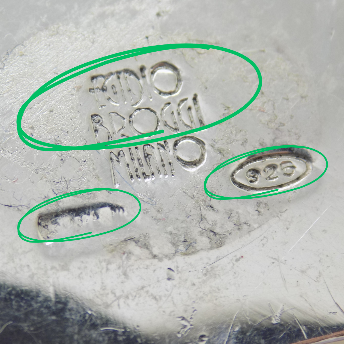 Vintage Italy Handmade Sterling Silver 925 Mannequin Head Hat Display Figurine