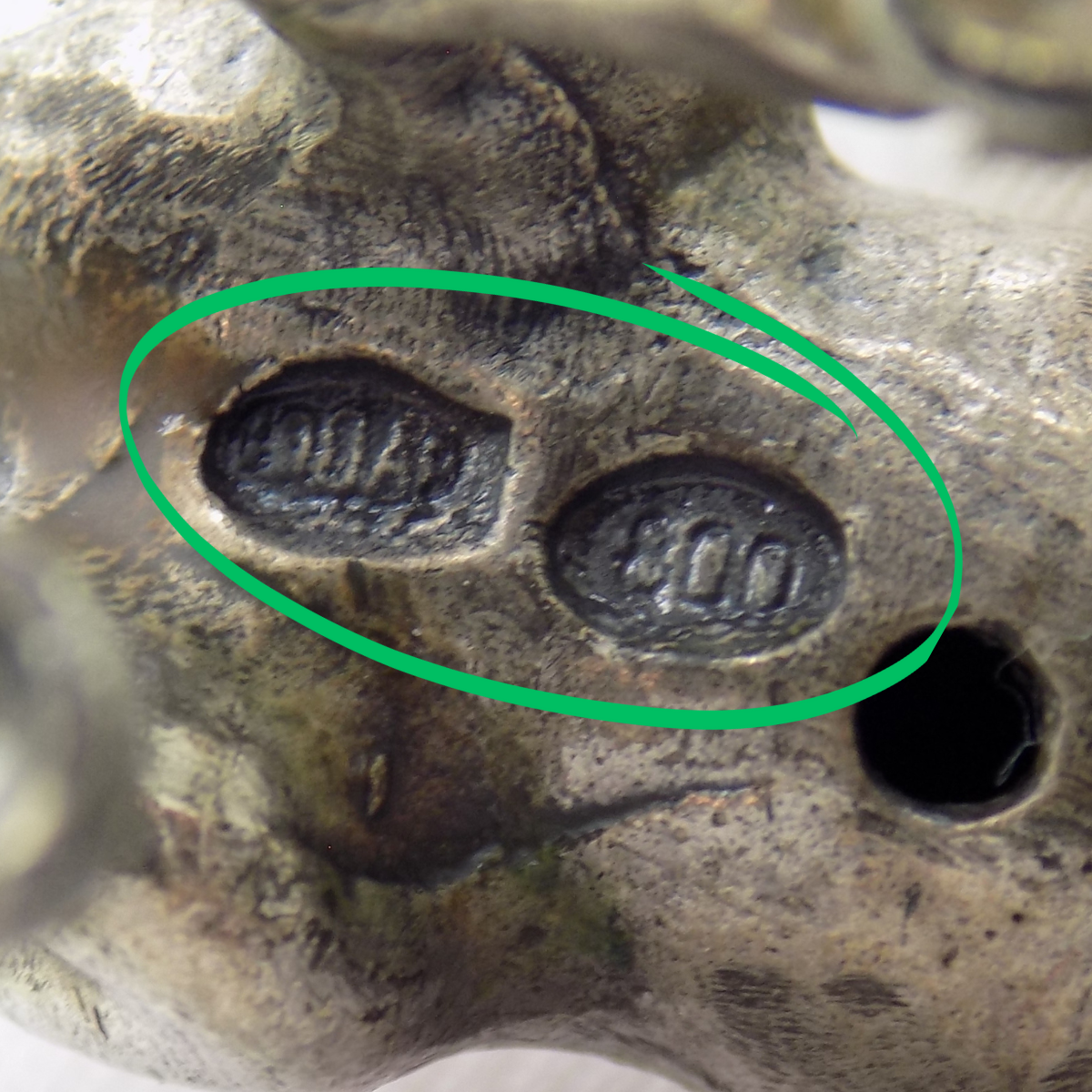 Vintage Italian Handmade Genuine Silver .800 Galloping Horse Figurine Miniature