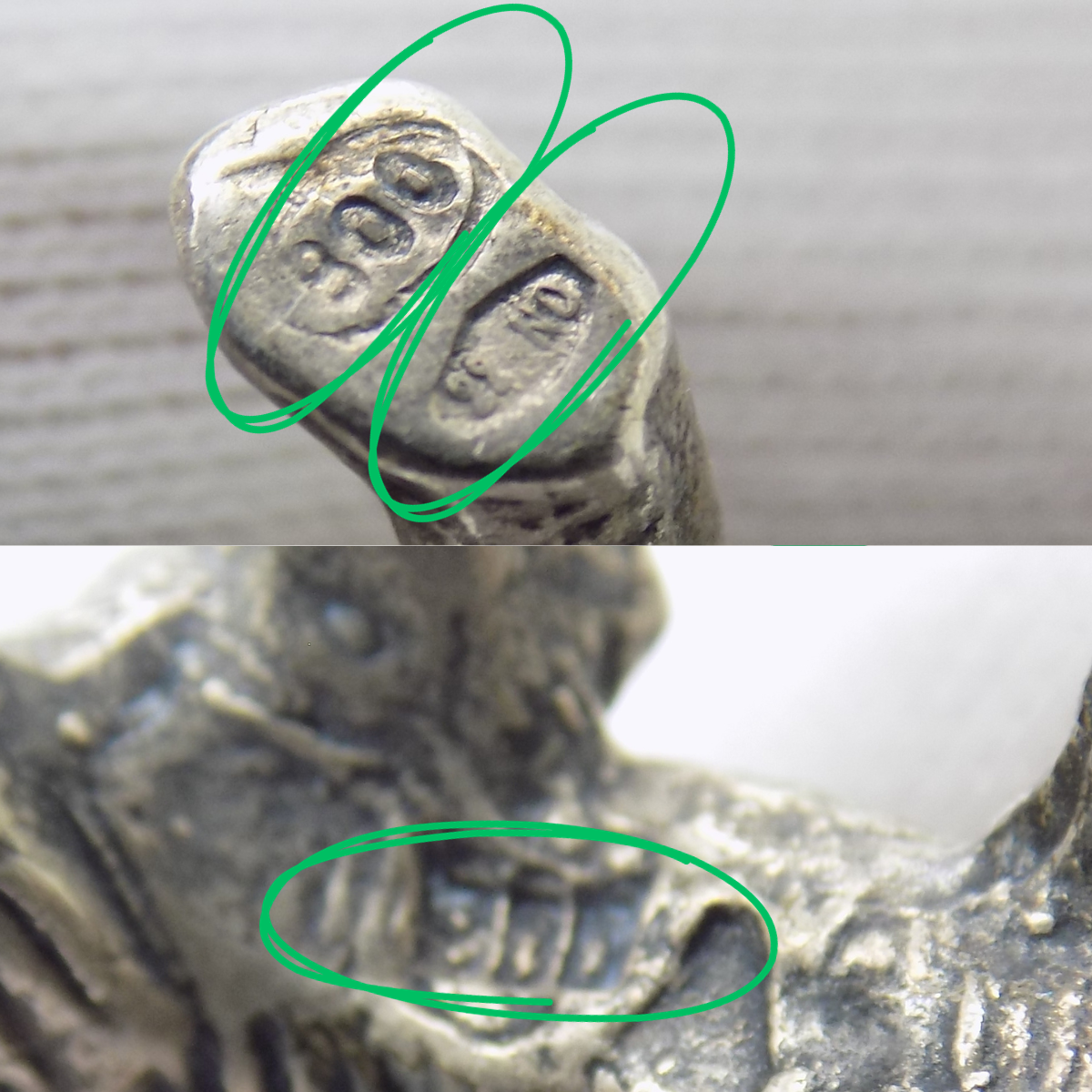 Vintage Italian Handmade Genuine Silver 1950s Dog RARE Large Figurine