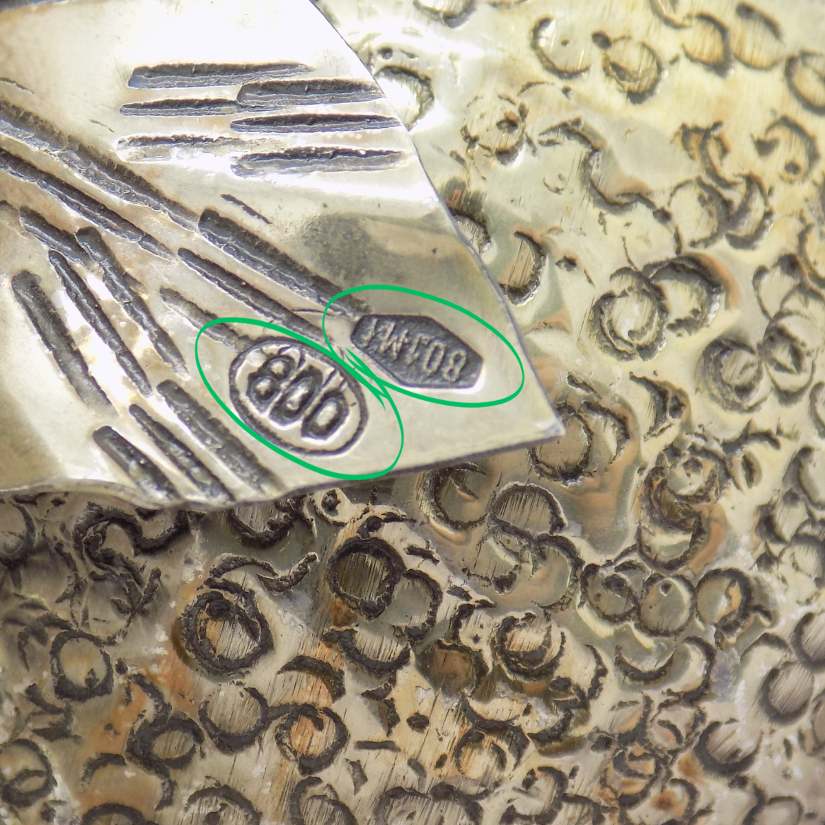 Vintage Italian Handmade Genuine Silver Mandarin/Tangerine Christmas Ornament