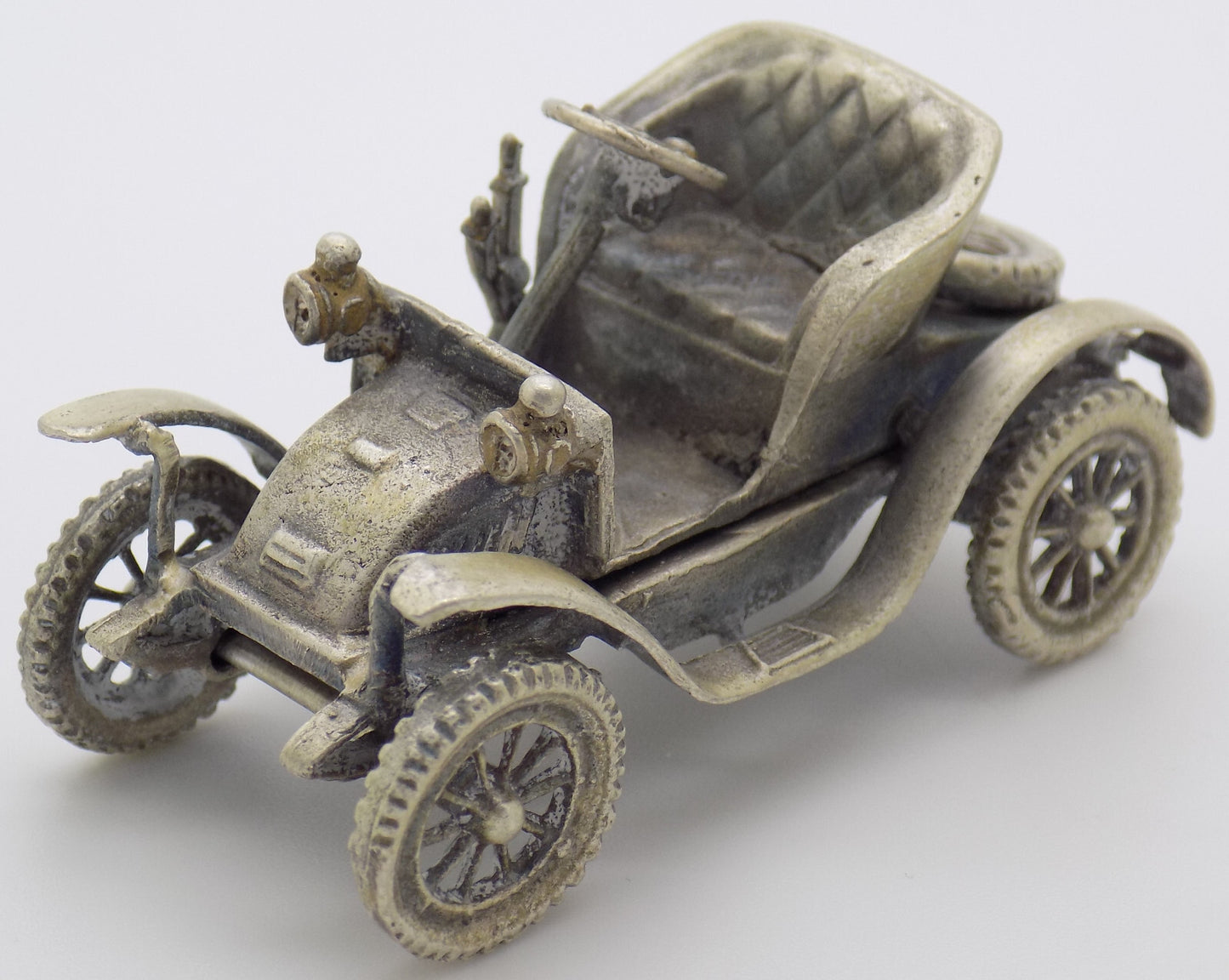 Vintage Italian Handmade Genuine Silver RARE Isotta Fraschini 1902 Car Figurine