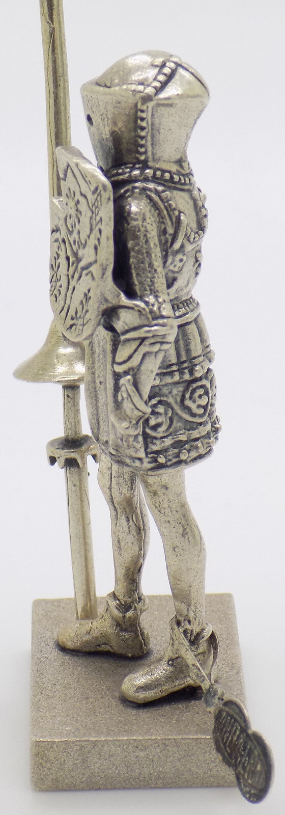 Vintage Italian Handmade Genuine Silver Rare Medieval Knight UNO-A-ERRE Figurine