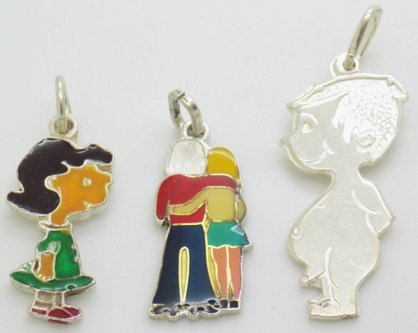 Vintage Italian 70s Handmade Genuine Silver & Sterling 925 Pendants Collection