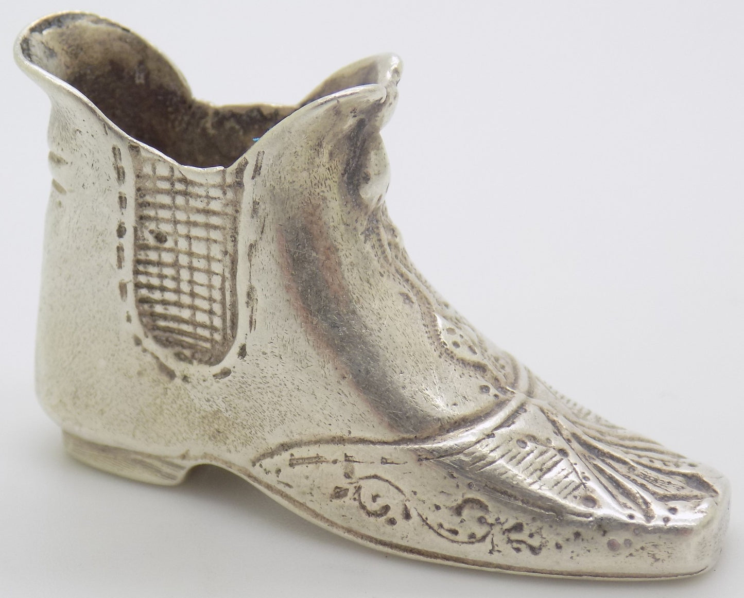 Vintage Italian 800 Silver Renaissance Shoe Figurine 1970s 1980s Novara