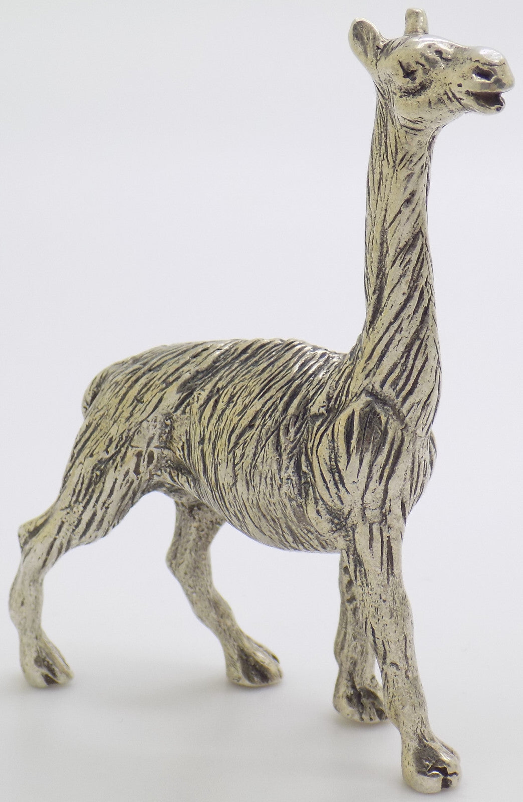 Vintage Italian Handmade Genuine Silver Llama Lama RARE Figurine Miniature
