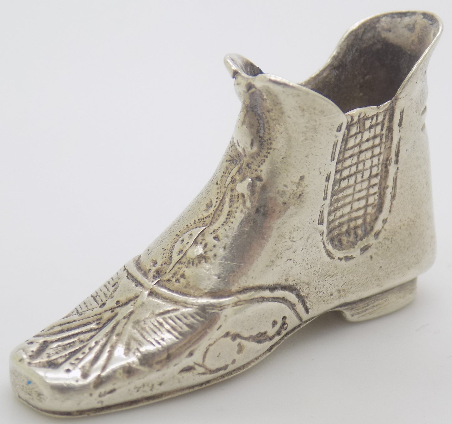 Vintage Italian 800 Silver Renaissance Shoe Figurine 1970s 1980s Novara