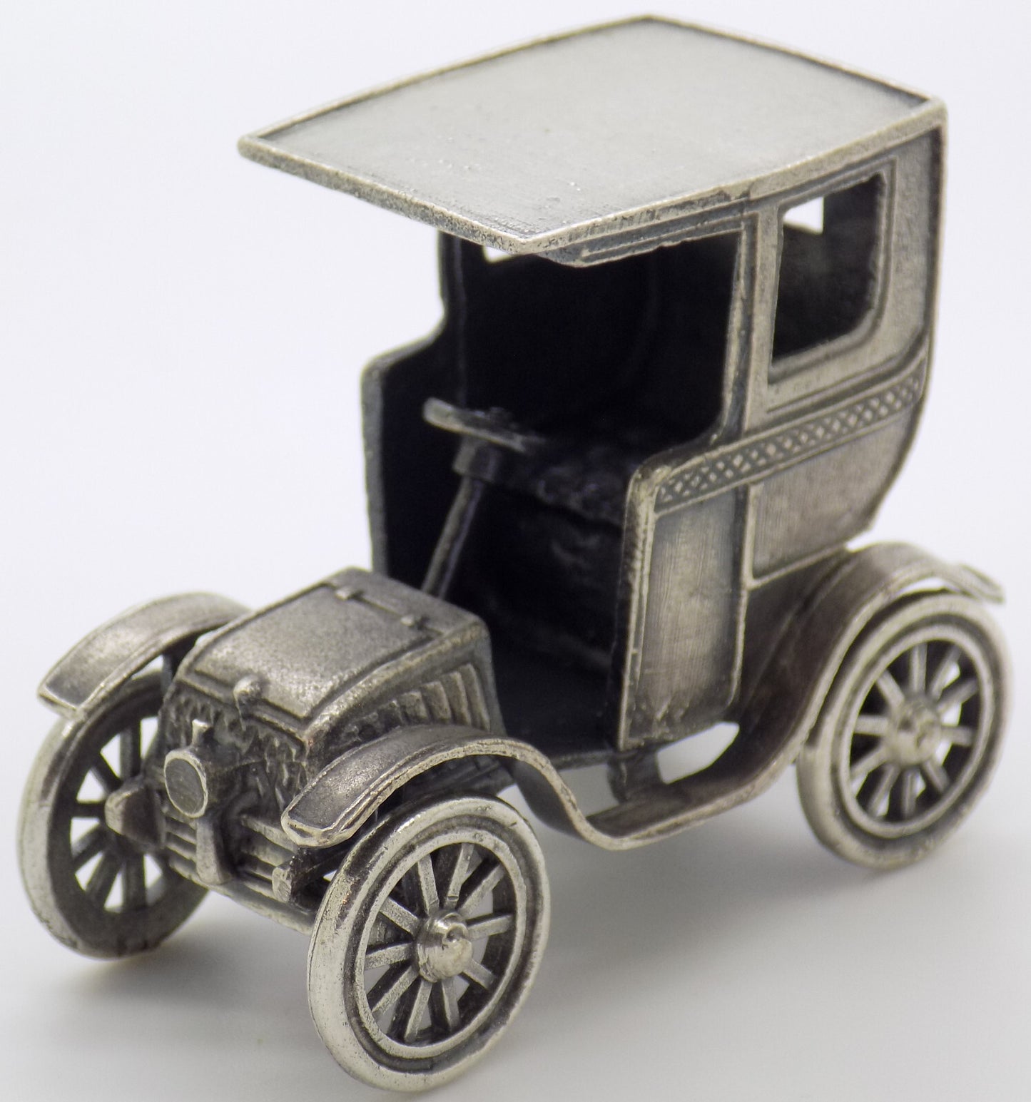 Vintage Italian Handmade Genuine Silver Classic Car UNO-A-ERRE LARGE Figurine