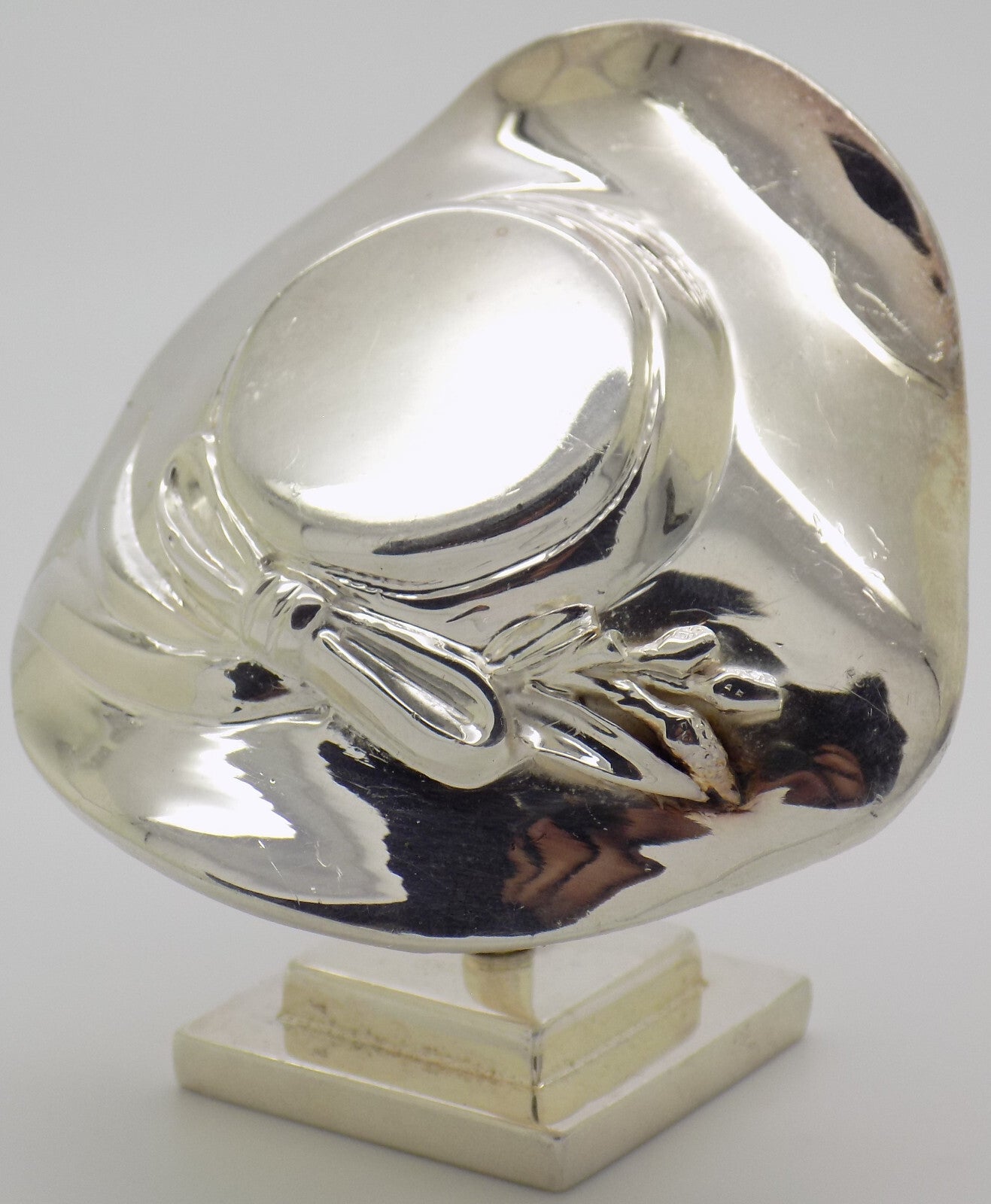 Vintage Italy Handmade Sterling Silver 925 Mannequin Head Hat Display Figurine