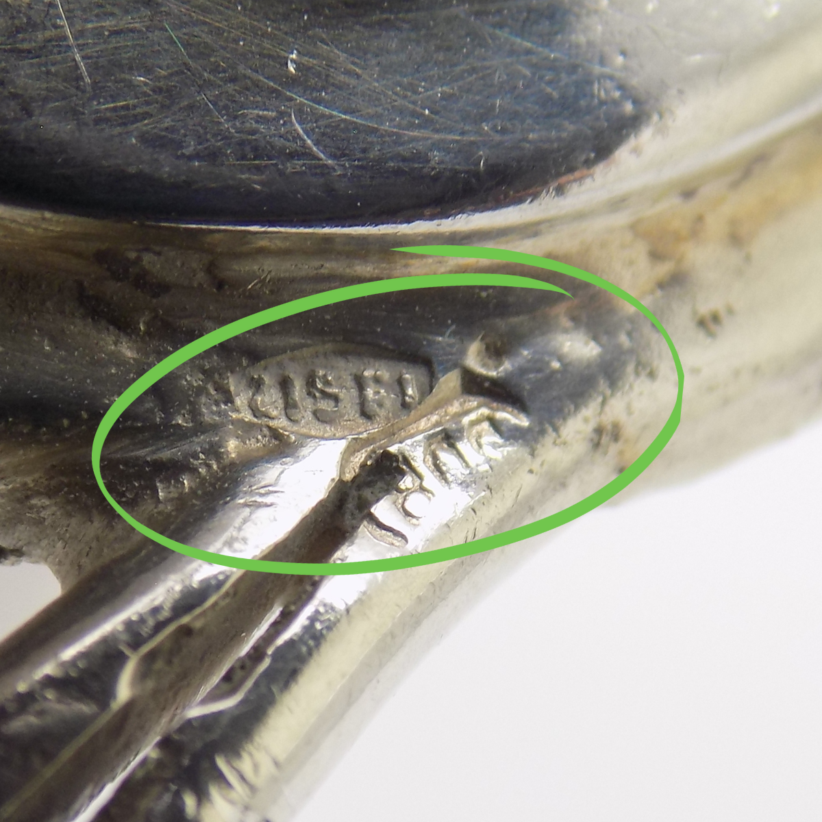 Vintage Italian Handmade Genuine Silver Horse Place Card Holder Florence Tuscany