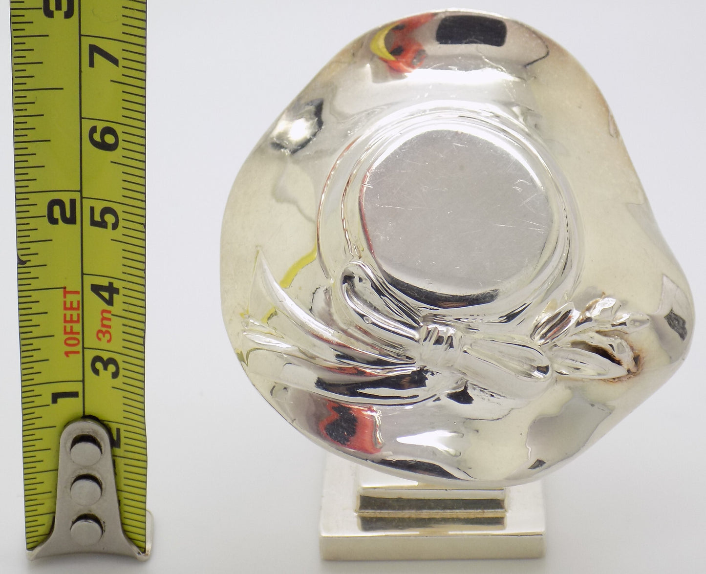 Vintage Italy Handmade Sterling Silver 925 Mannequin Head Hat Display Figurine