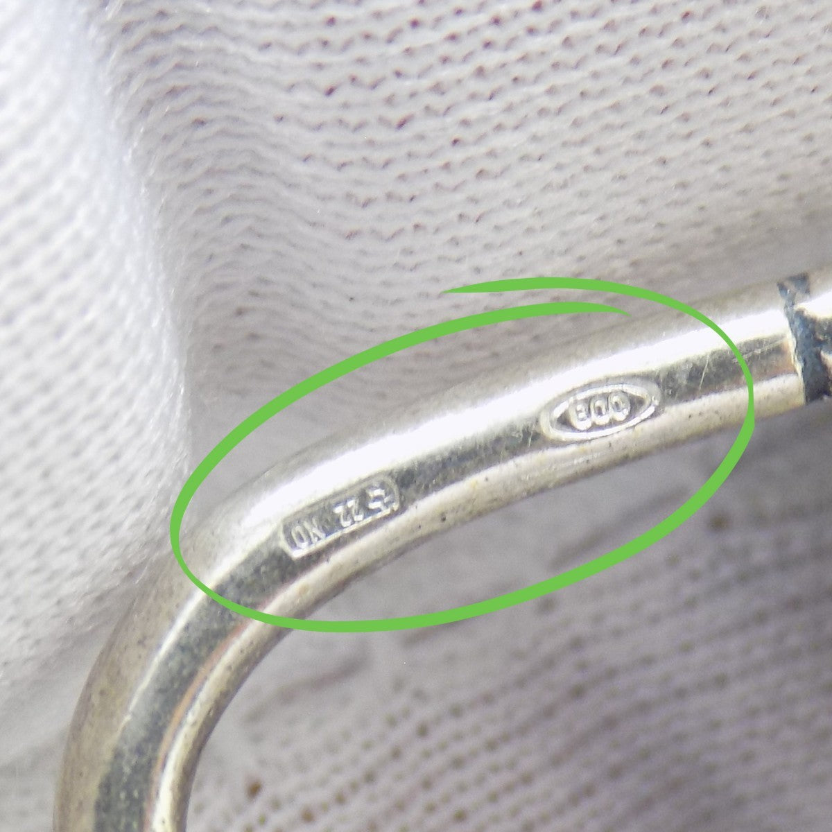 Vintage Italian 800 Silver Bowler Hat Stick Dollhouse Miniature Figurine Novara