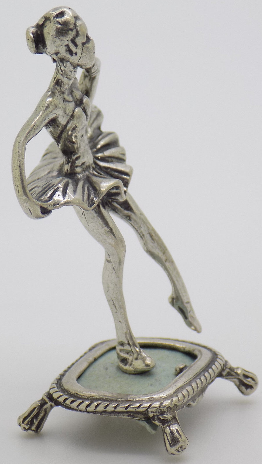 Vintage Italian Silver 800 Ballerina Figurine Miniature 1980s Handcrafted, 17g