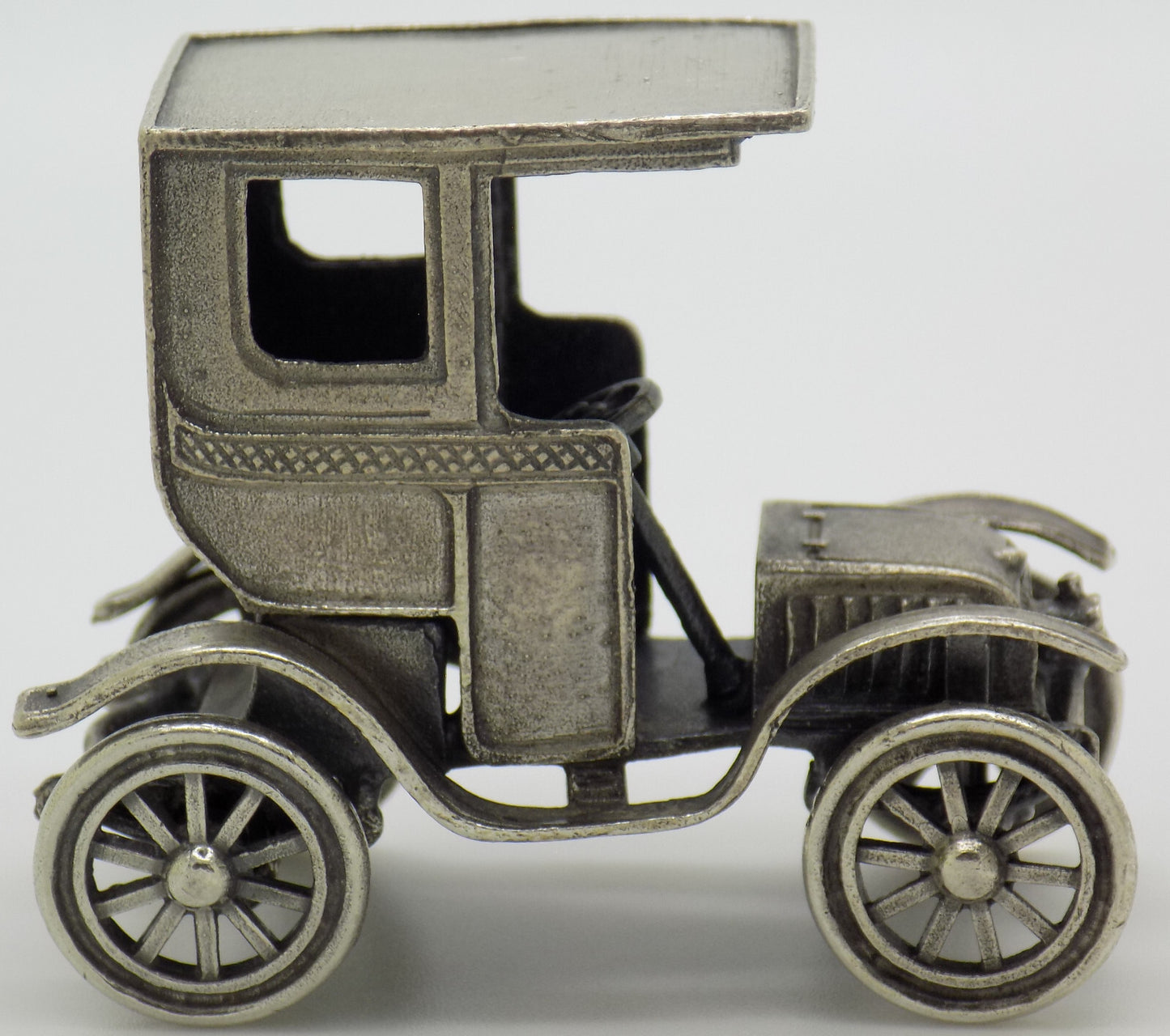 Vintage Italian Handmade Genuine Silver Classic Car UNO-A-ERRE LARGE Figurine