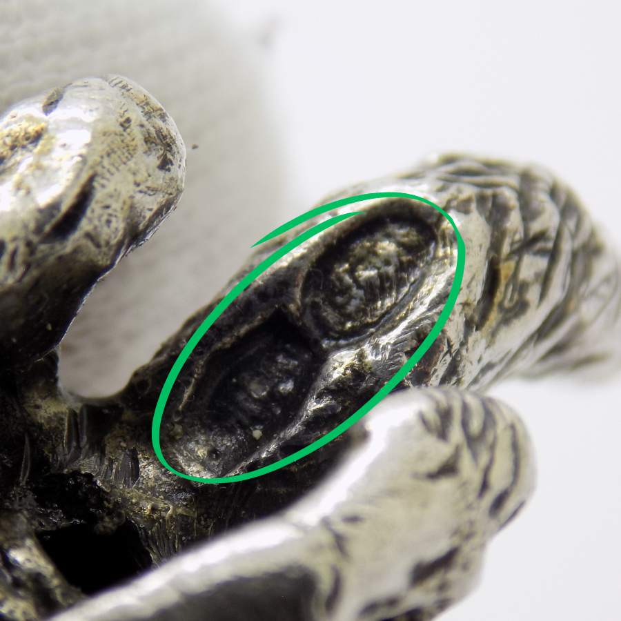 Vintage Italian Handmade Genuine Silver RARE Kangaroo with Two Joeys Figurine