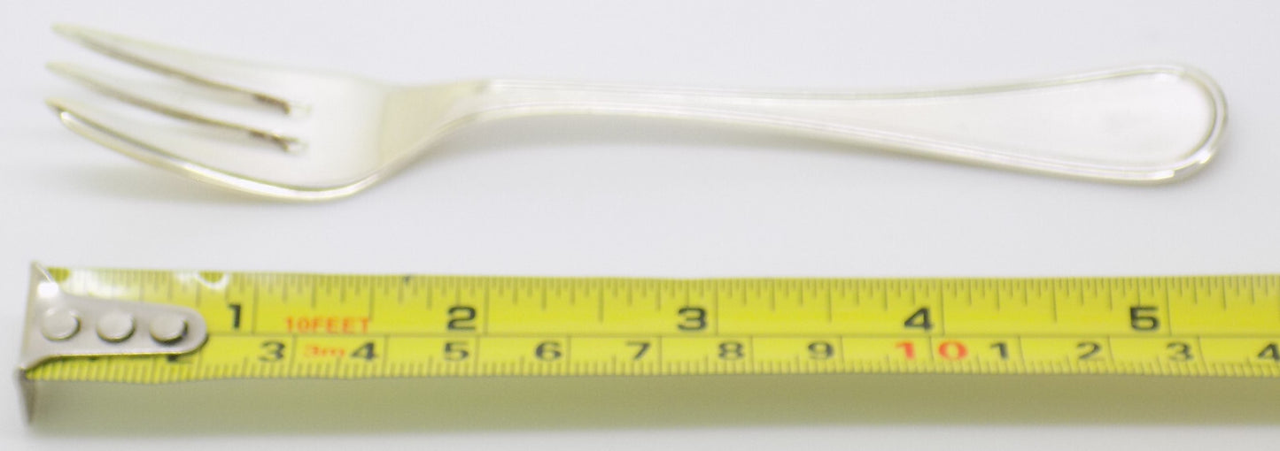 Vintage Italian Handmade Genuine Silver Dessert / Fromage Cheese Fork