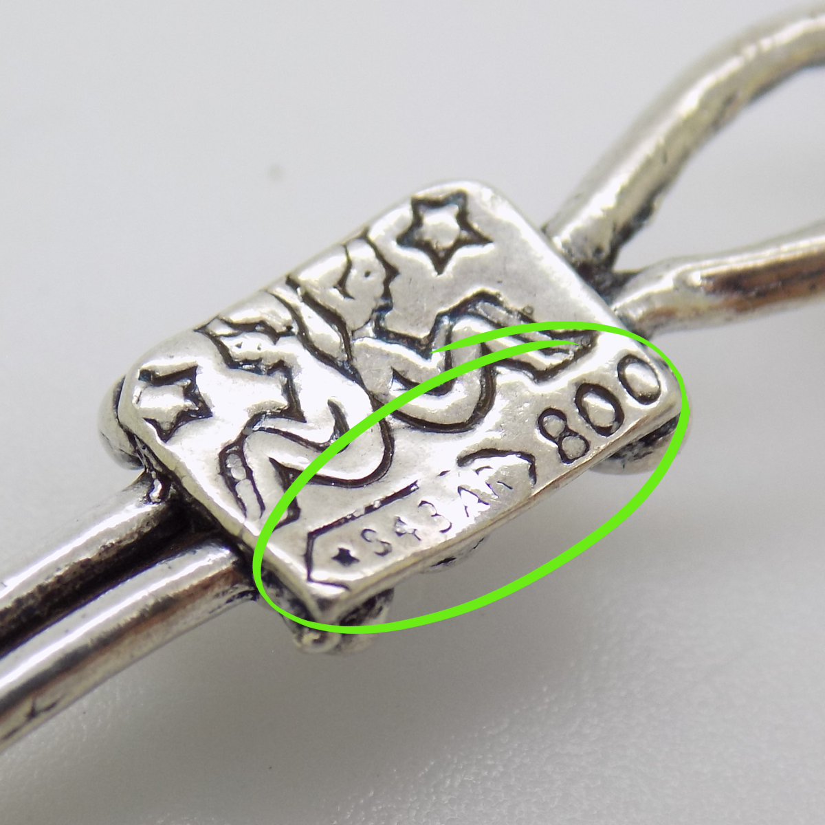 Vintage Italian Silver 800 Sugar Spoon Flower Design Gemini Arezzo Tuscany