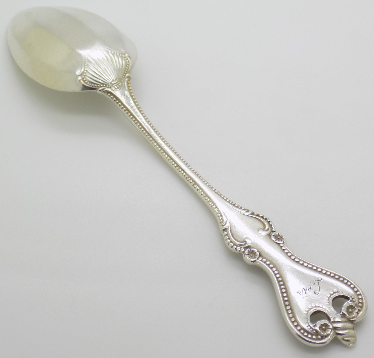 Vintage British Sterling Silver 925 Elegant Spoon Engraved "Lois" Usable