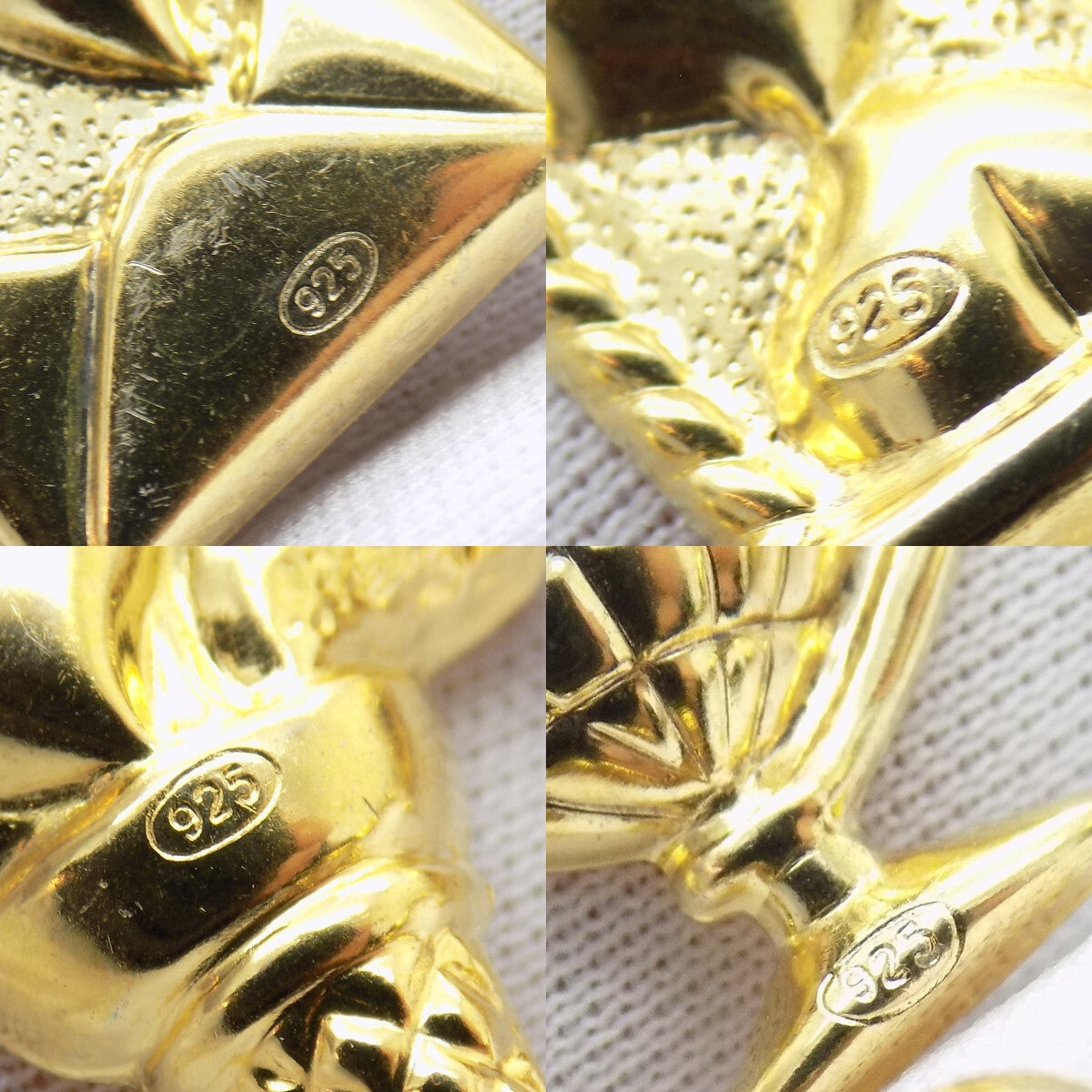 4 x Vintage Italian Handmade Sterling Silver 925 Lucky Charm Love Charm Pendants