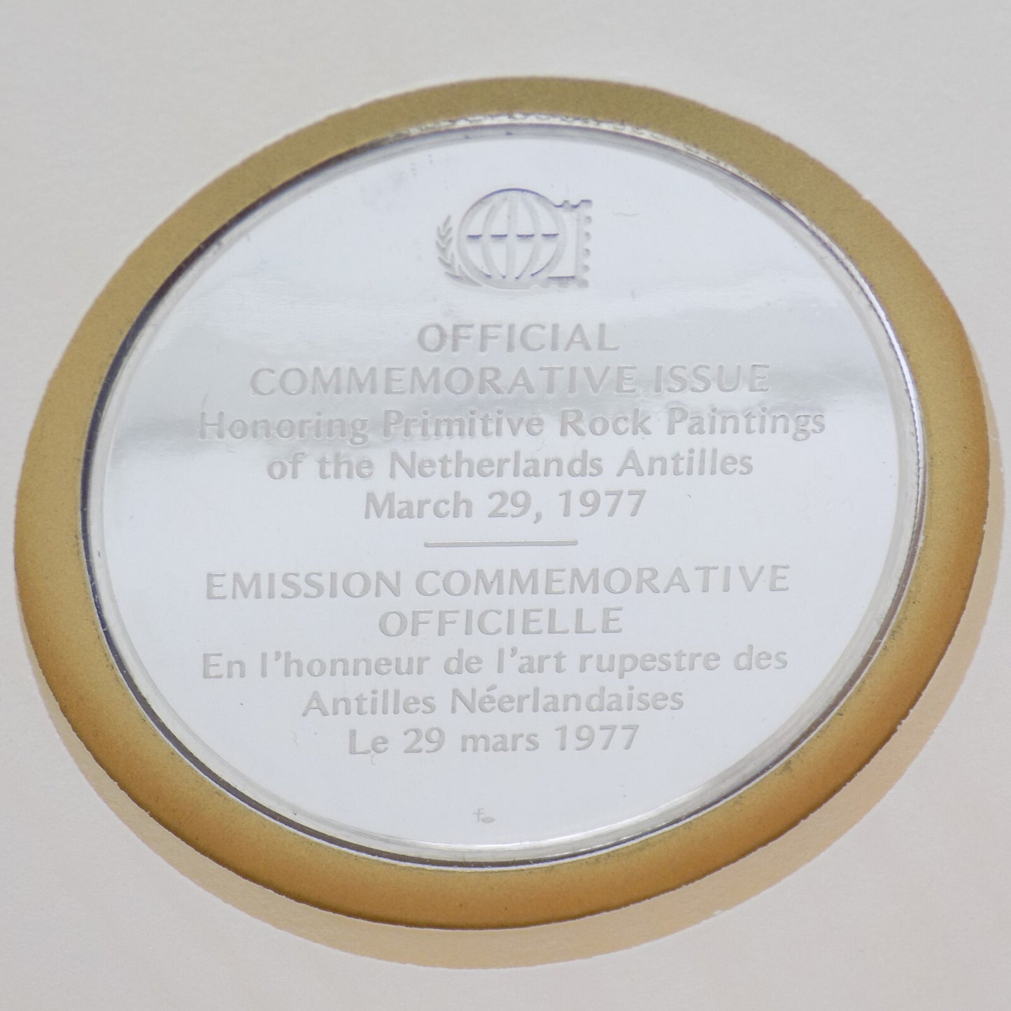 1977 Int'l Society of Postmasters Primitive Painting in Netherlands Silver Medal