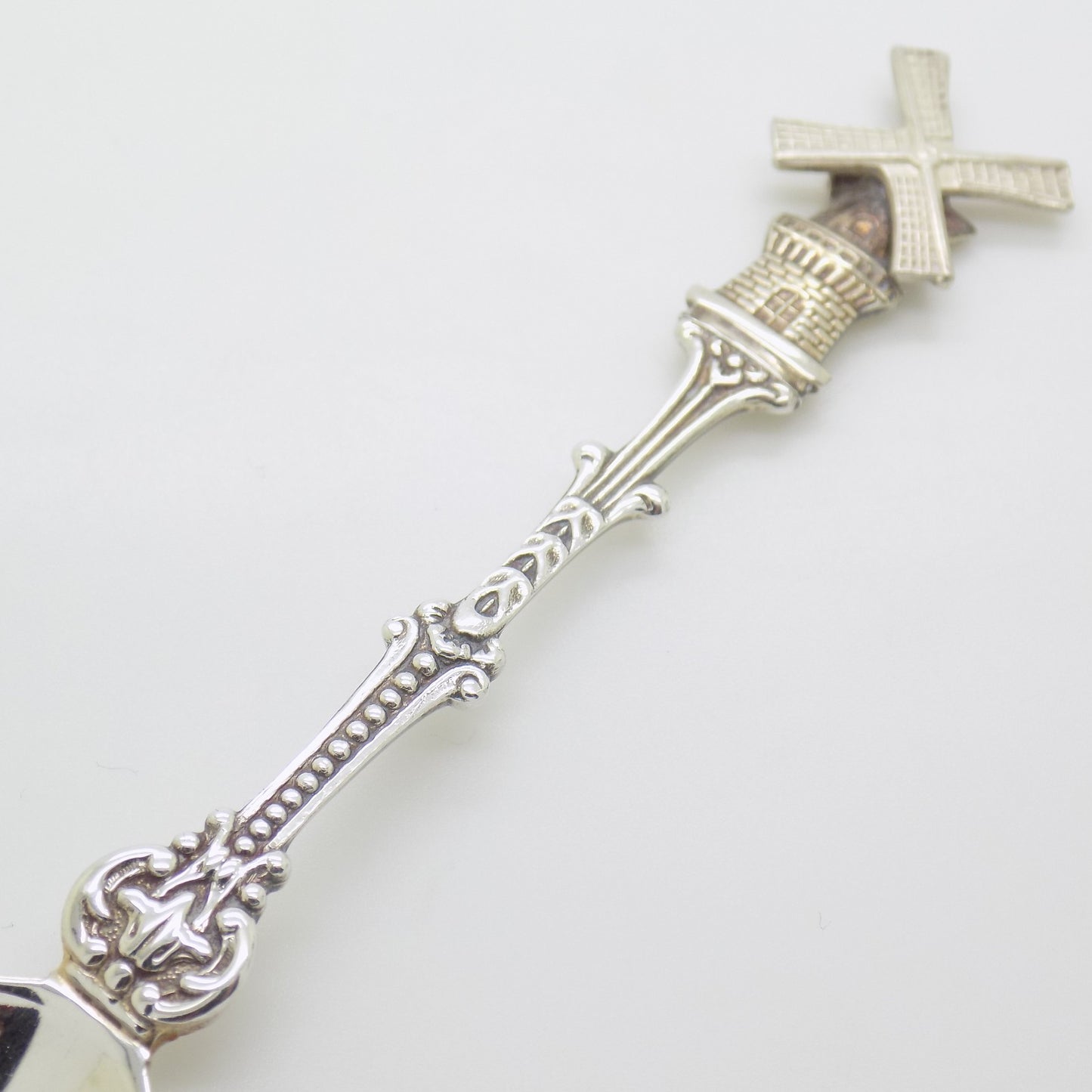 Vintage Sterling Silver 925 Teaspoon Windmill Spinning Blades Handmade