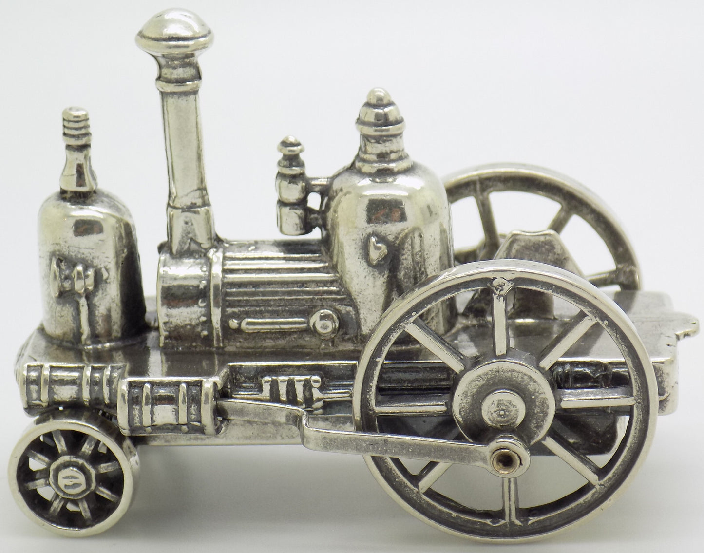Vintage Italian Handmade Genuine Silver 1840 Hooge Steamer LARGE Train Figurine