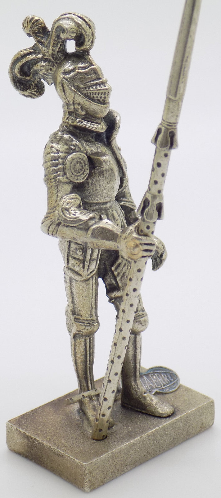 Vintage Italian Handmade Genuine Silver UNO-A-ERRE Knight Rare LARGE Figurine