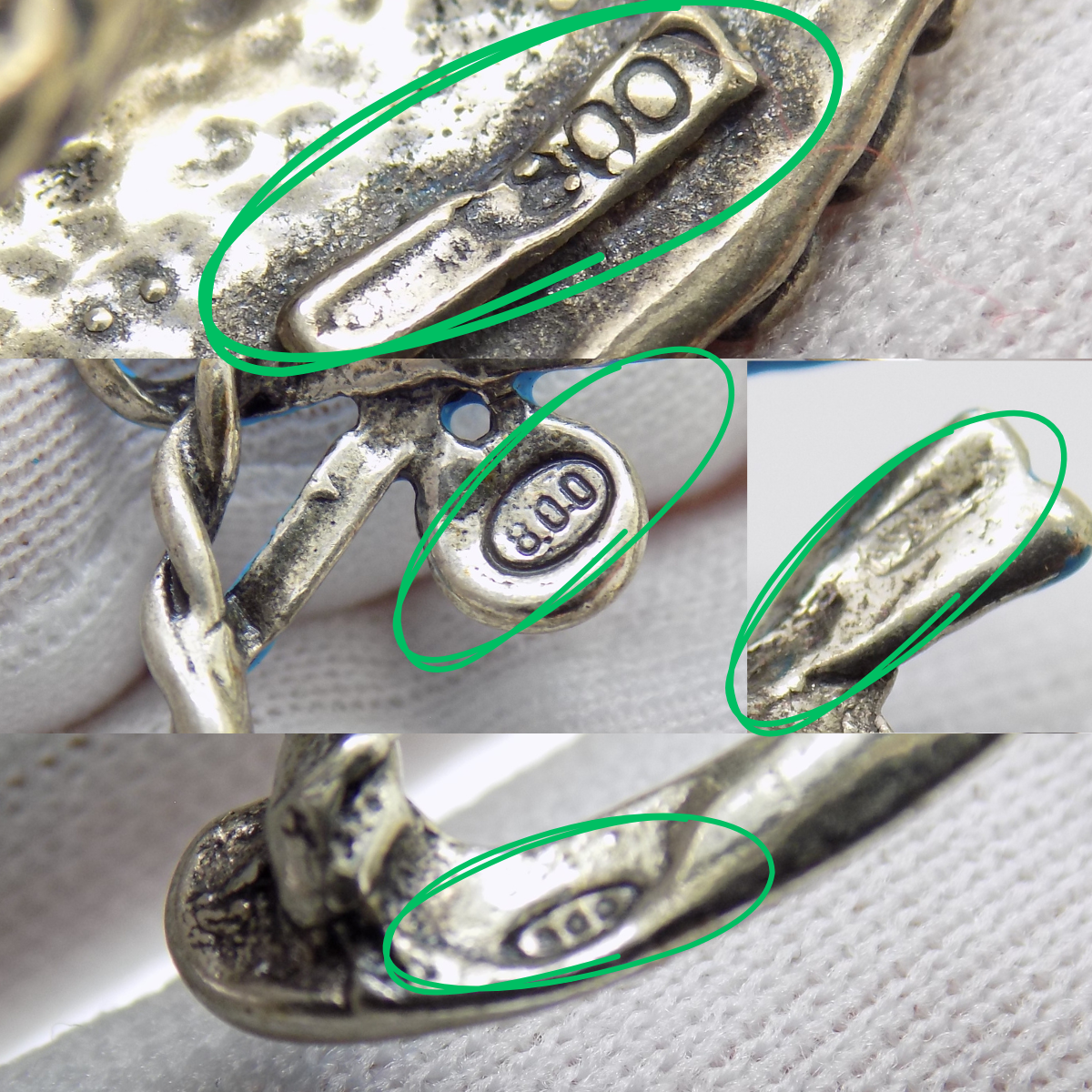 Vintage Italian Handmade Genuine Silver "Its a Boy" Miniature Collection JOB LOT