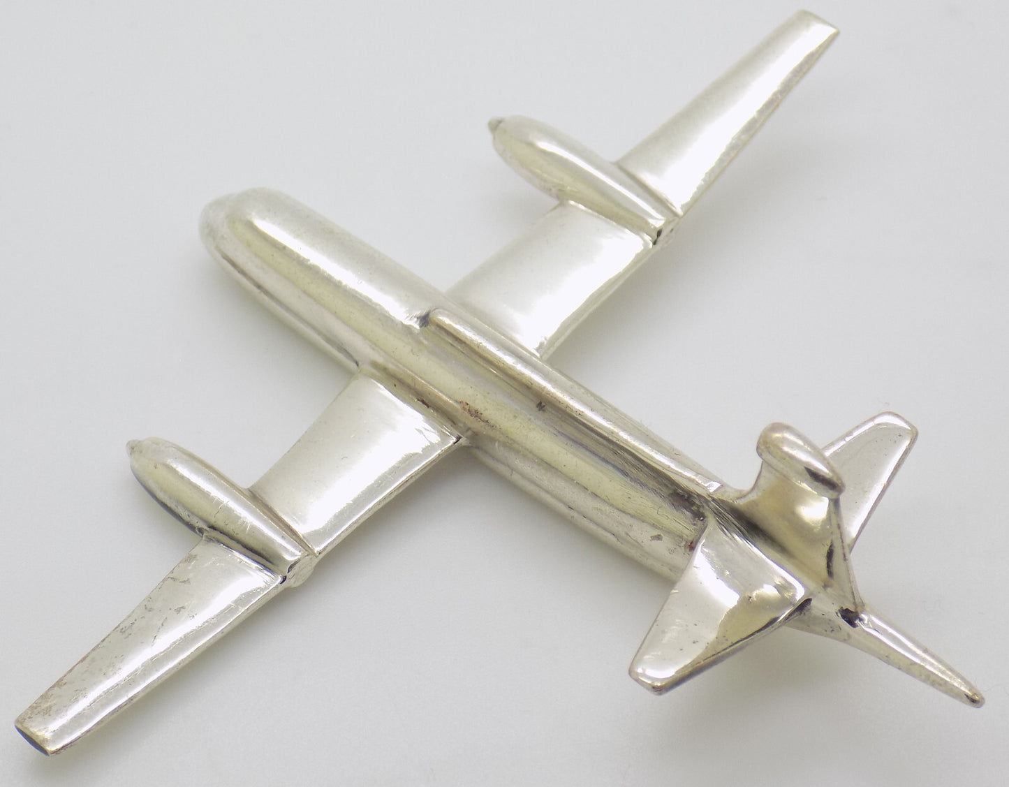 Vintage Italian Handmade Sterling Silver 925 LARGE Passenger Aircraft Airliner