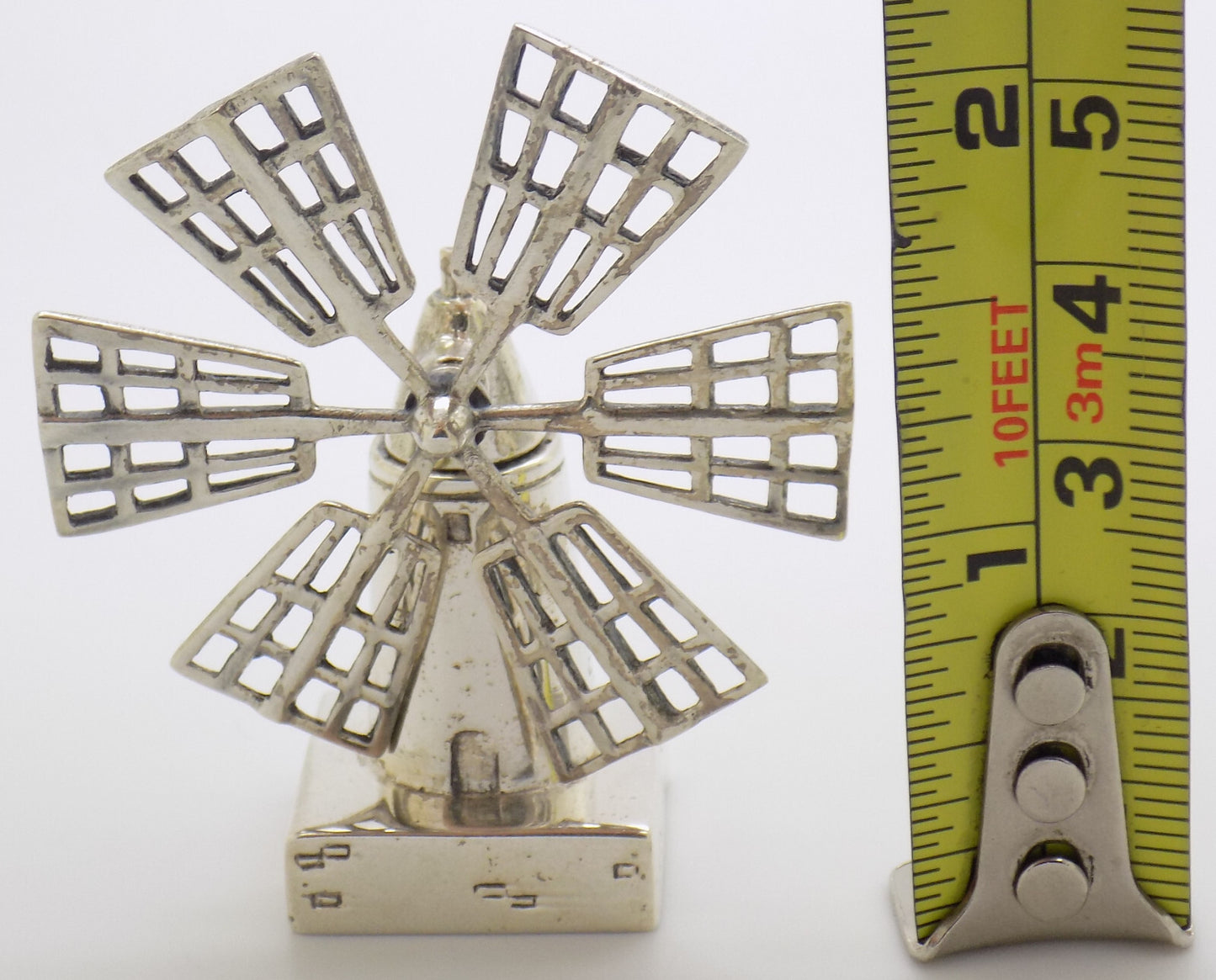 Vintage Italian Handmade Sterling Silver 925 RARE Sicilian Salt Mill Figurine