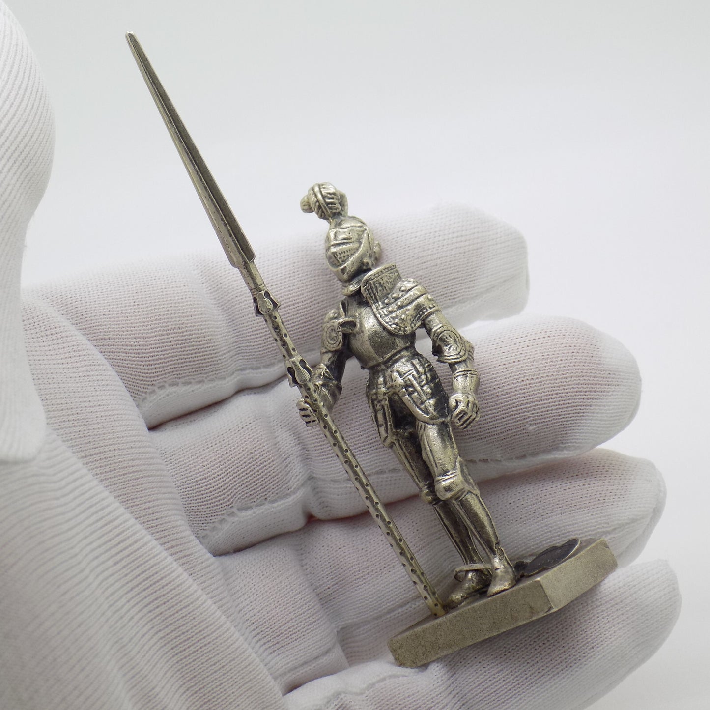 Vintage Italian Handmade Genuine Silver UNO-A-ERRE Knight Rare LARGE Figurine