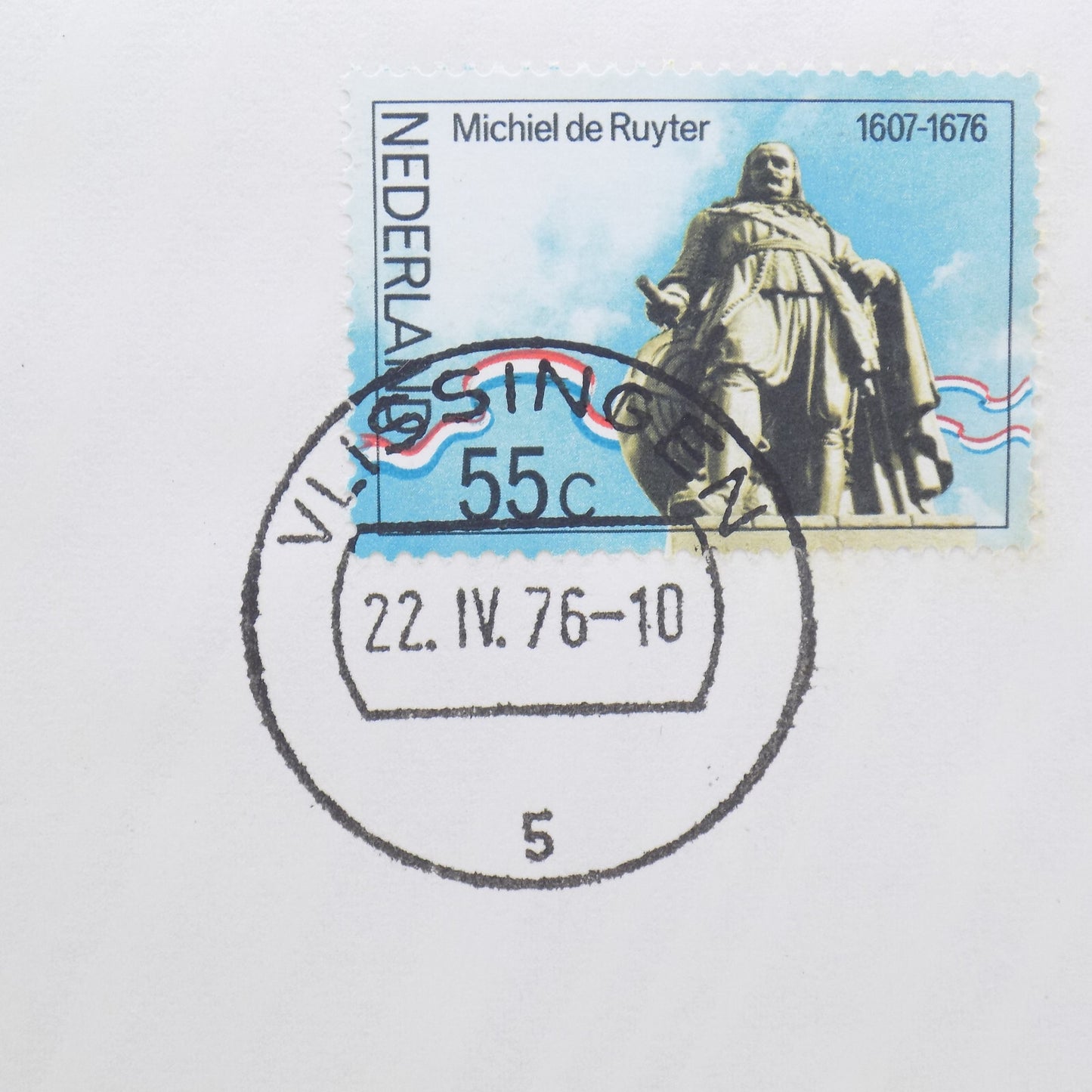 1976 Intl Society of Postmasters Netherlands Hero Michiel de Ruyter Silver Medal