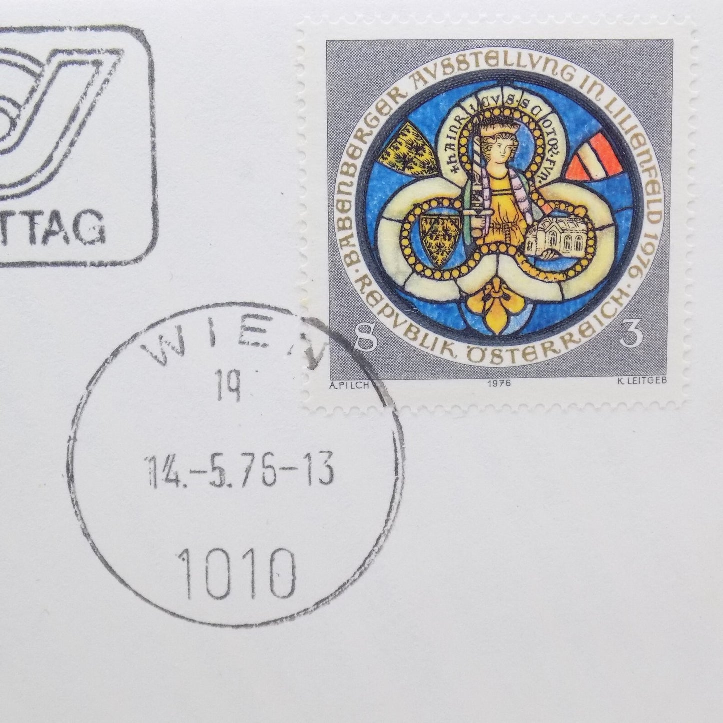 1976 Int'l Society of Postmasters Babengerg Era in Austria Silver Medal + FDC