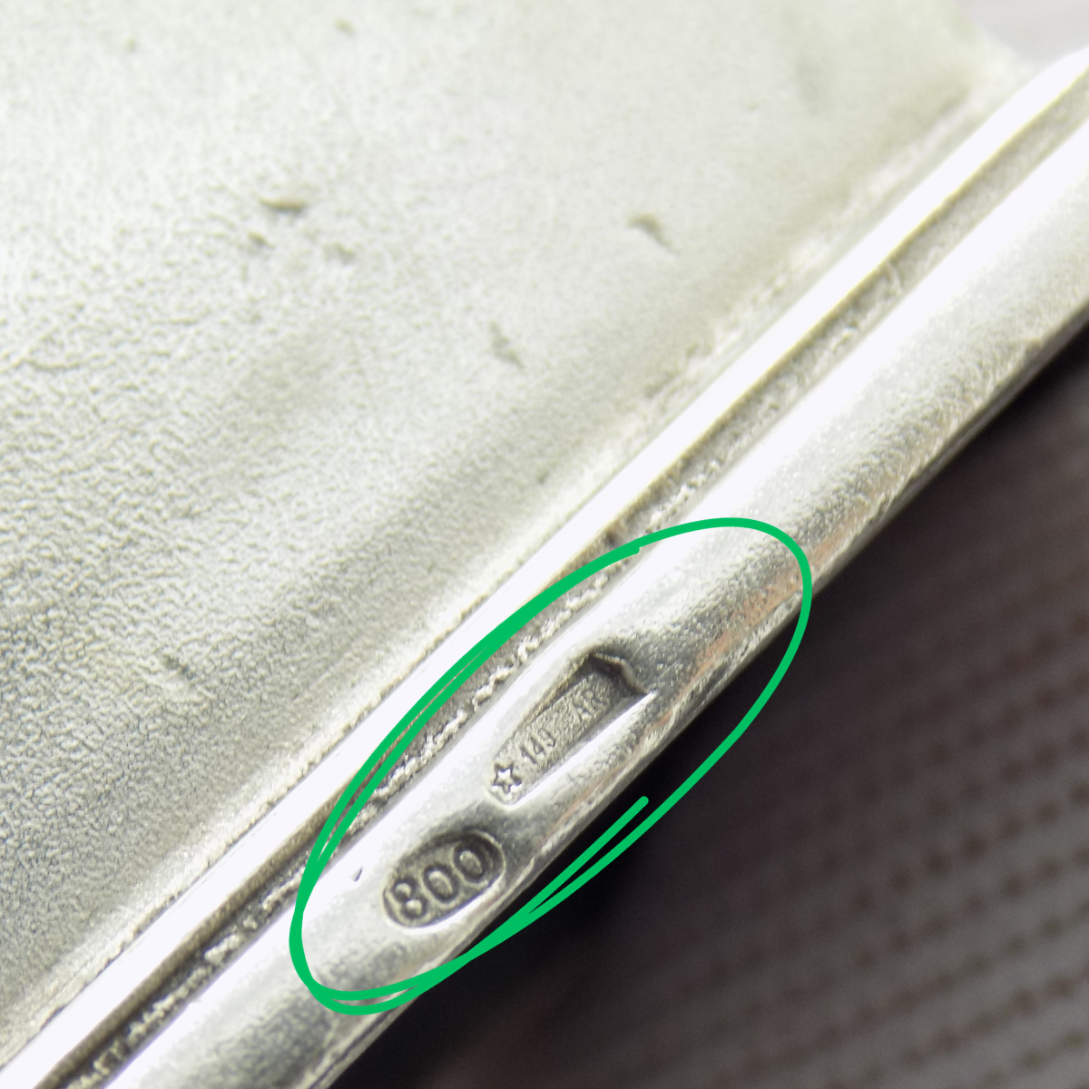 Vintage Italian Silver Old Phone Figurine Arezzo Tuscany 1980s 1990s