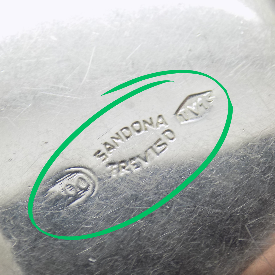 Vintage Handmade Italian 800 Silver Rotary International Club Pill Snuff Box