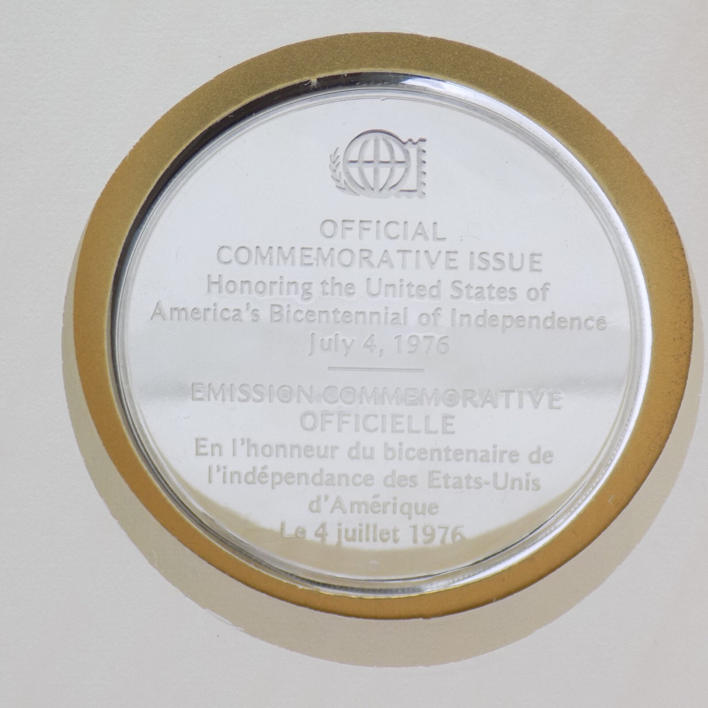 1976 Bicentennial First Day Cover Stamps & Sterling Medal with Thomas Jefferson