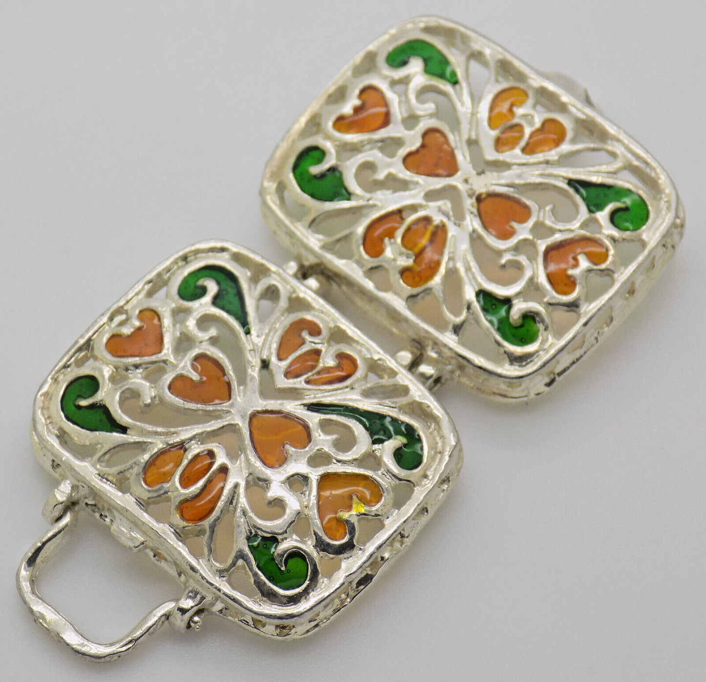 Vintage Italian Handmade Genuine Silver Girl & Luggage Shaped Pill Box Figurines