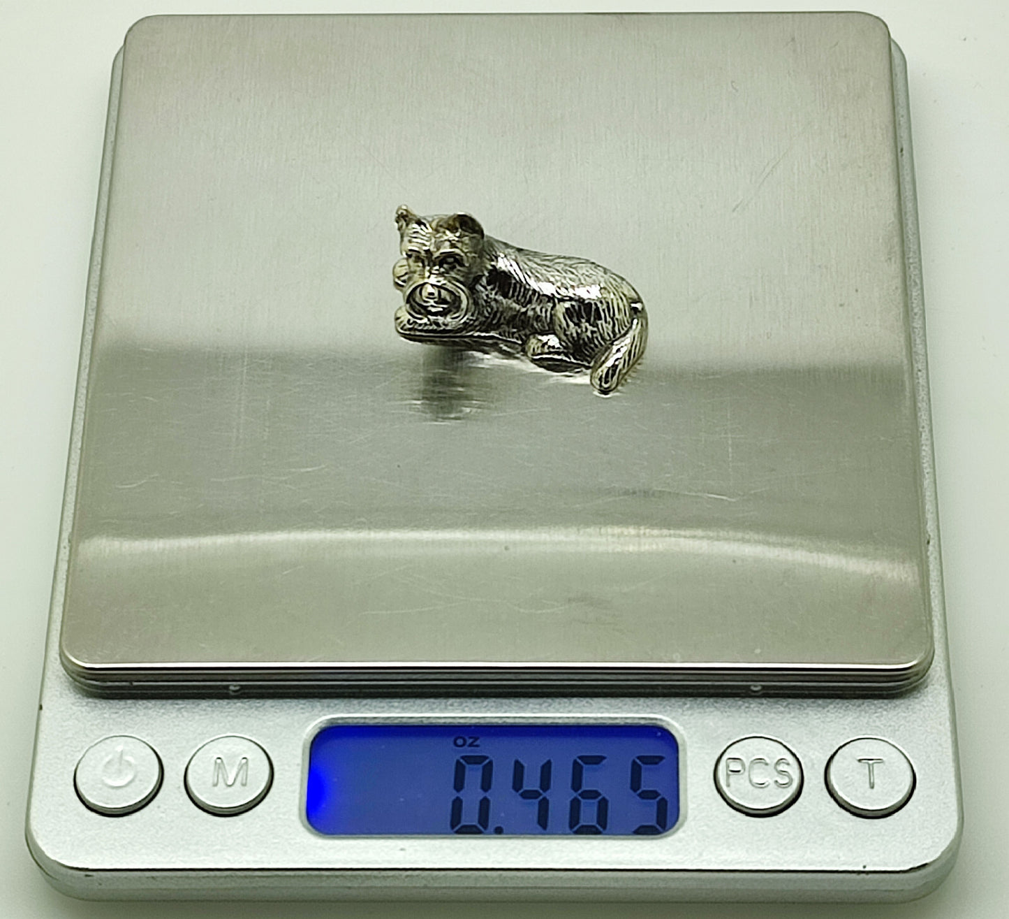 Sterling Silver 925 Victoria Era Style Scottish Terrier Dog Figurine w/t Box