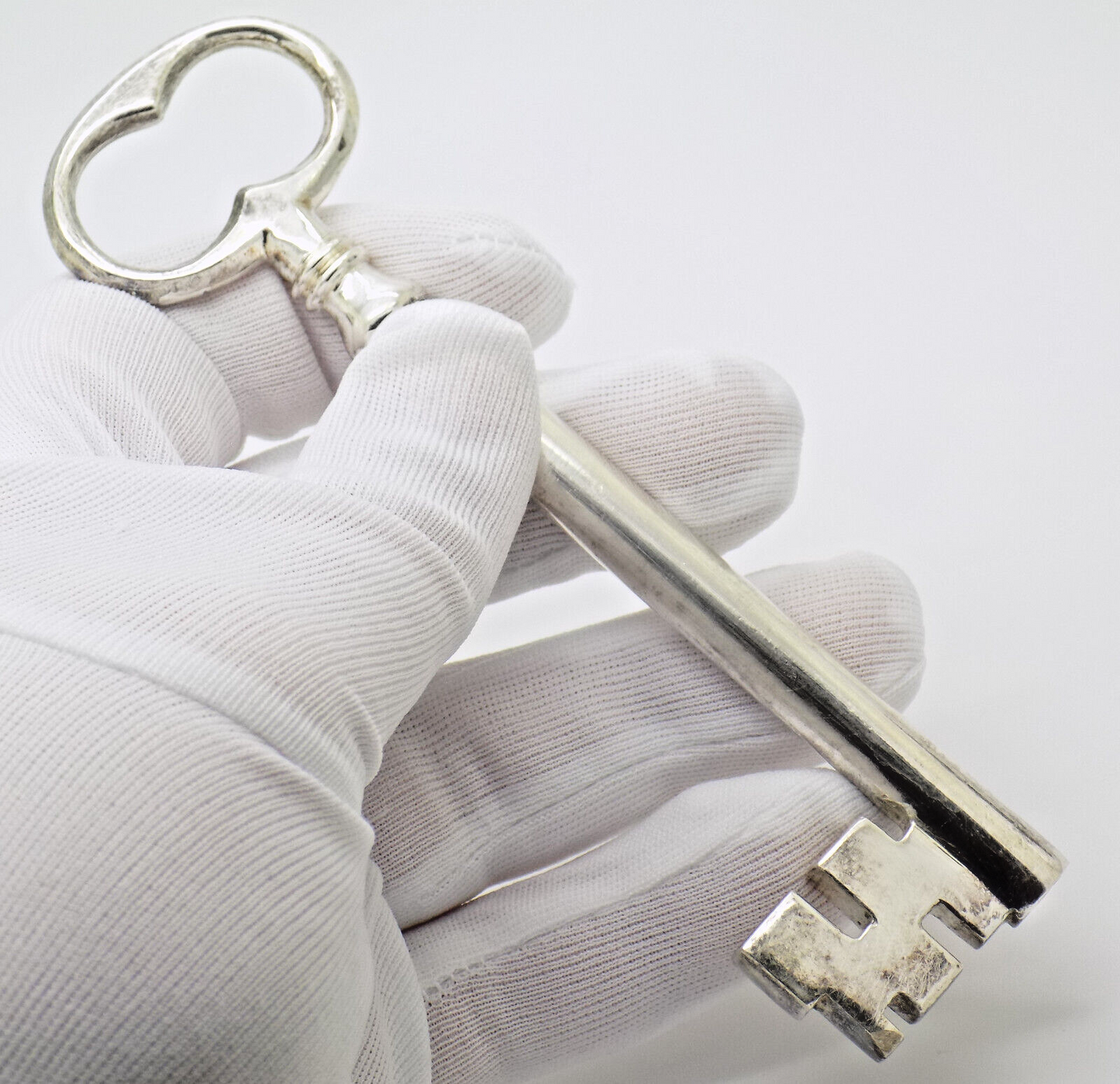 Vintage Italian Handmade Genuine Silver 800 Heavy & Big Gate Key Figurine Statue