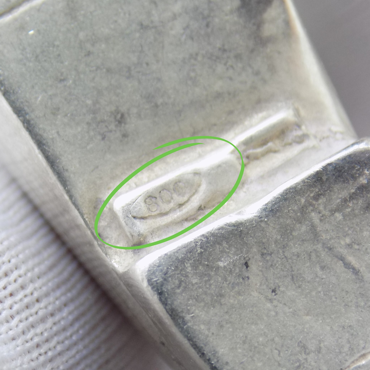 Vintage Italian Handmade Silver Shoe w/t Ribbon Dollhouse Miniature Collectible