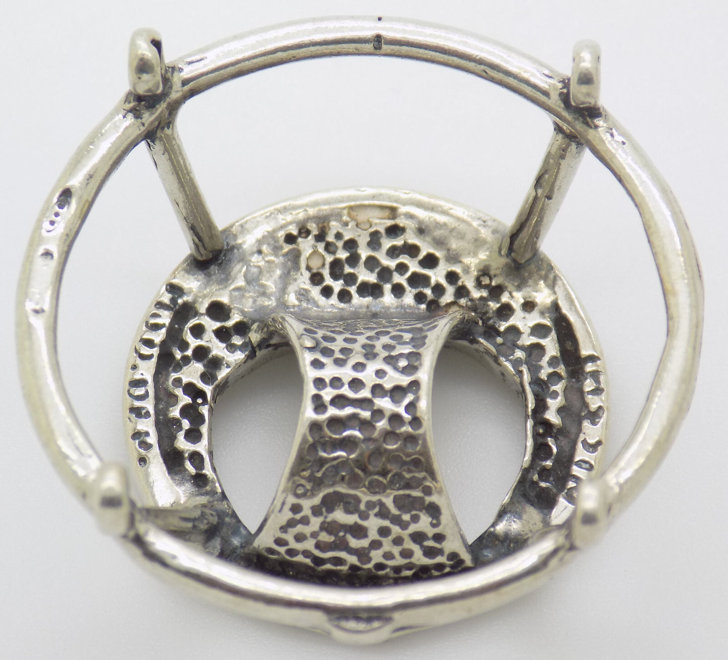 Vintage Italian Handmade Genuine Silver Baby Walker Dollhouse Miniature Figurine