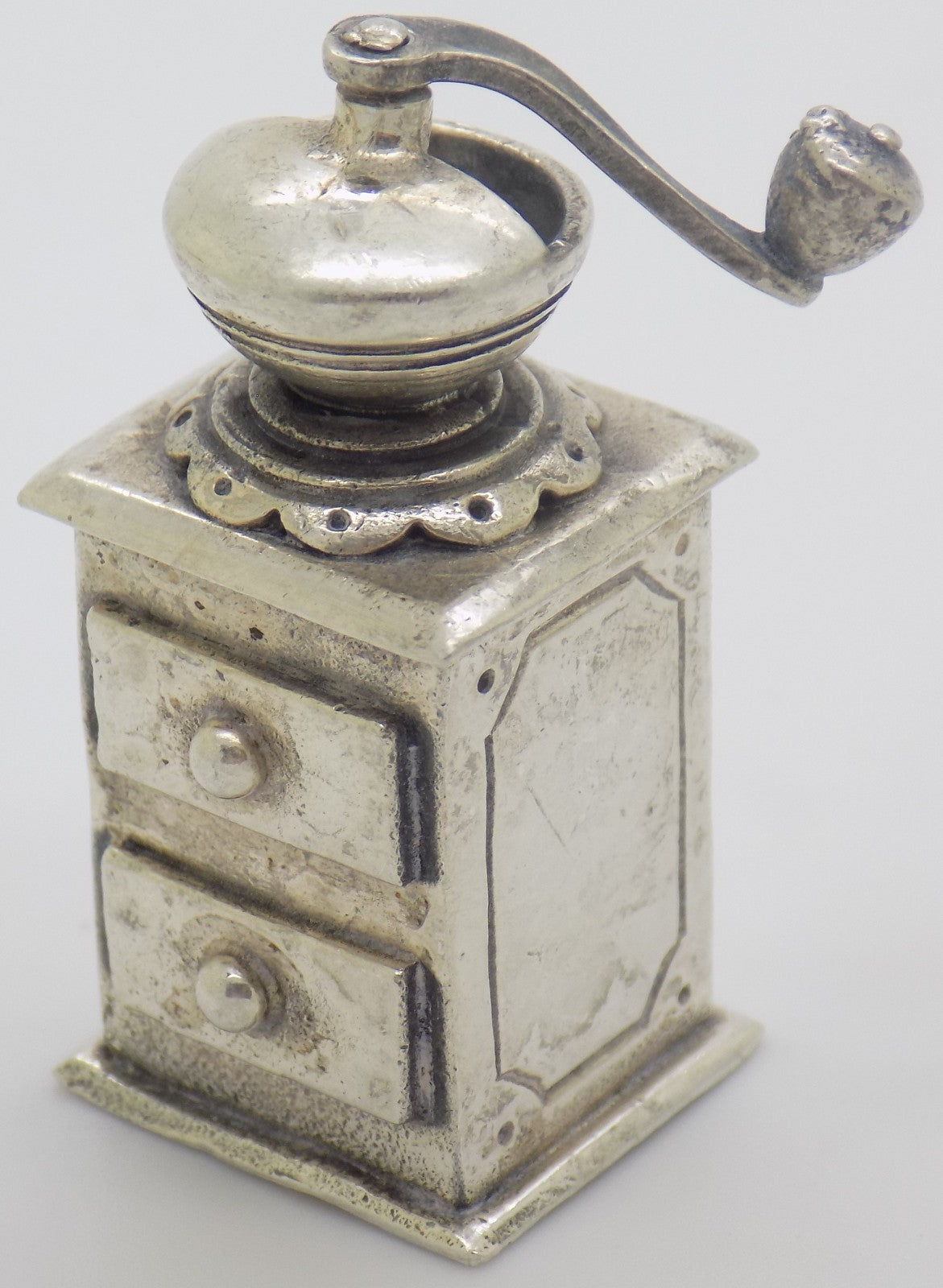 Vintage Italian 800 Silver Raspini Grinder Miniature Dollhouse Arezzo