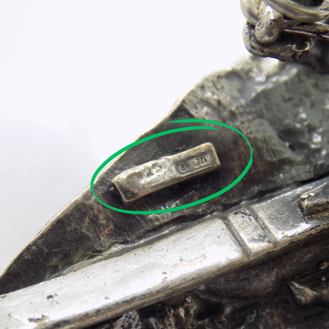 Vintage Italian Handmade Sterling Silver 925 Detailed Slalom Skier RARE Figurine