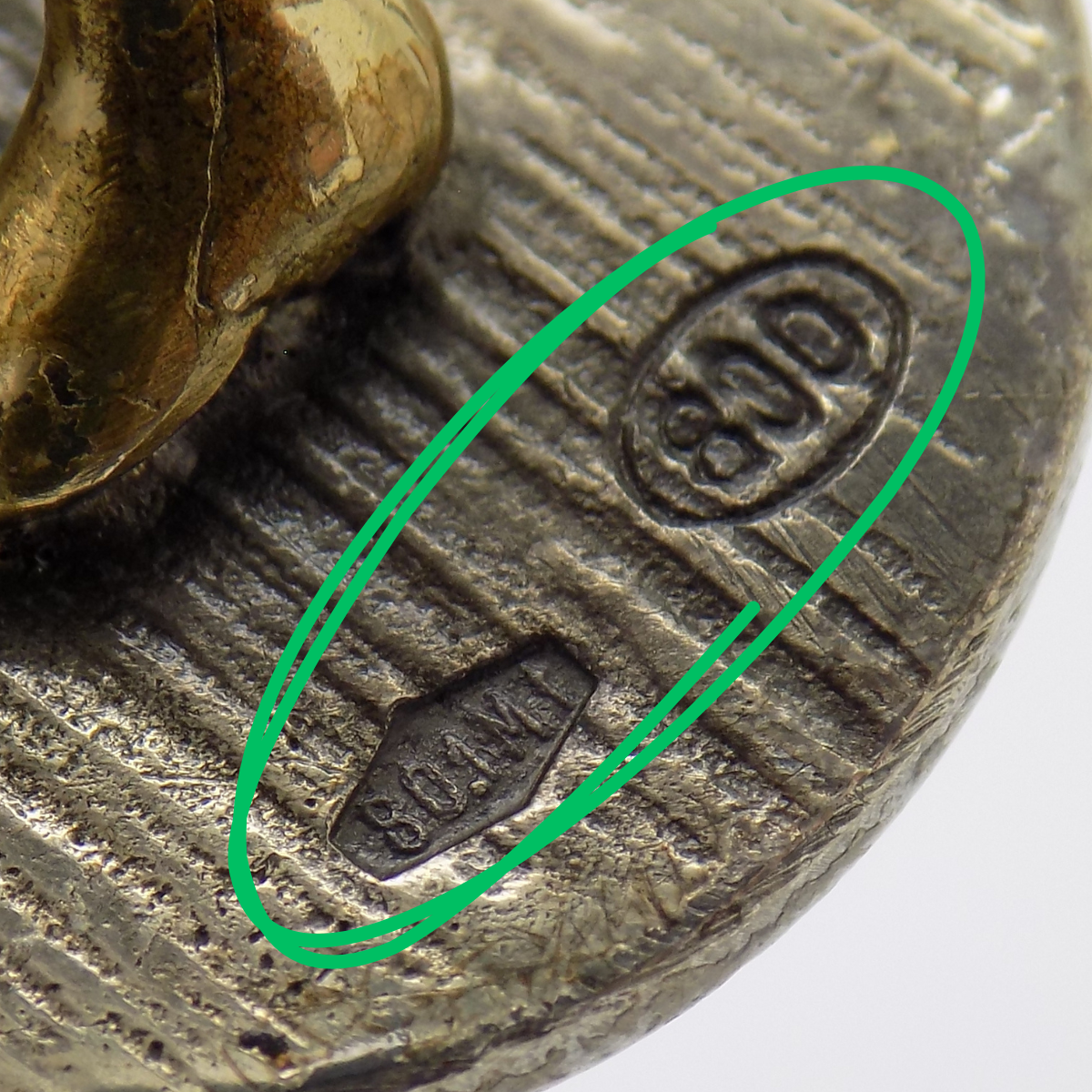 Vintage Italian Handmade Genuine Silver and Brass Commedia dell'Arte Figurine