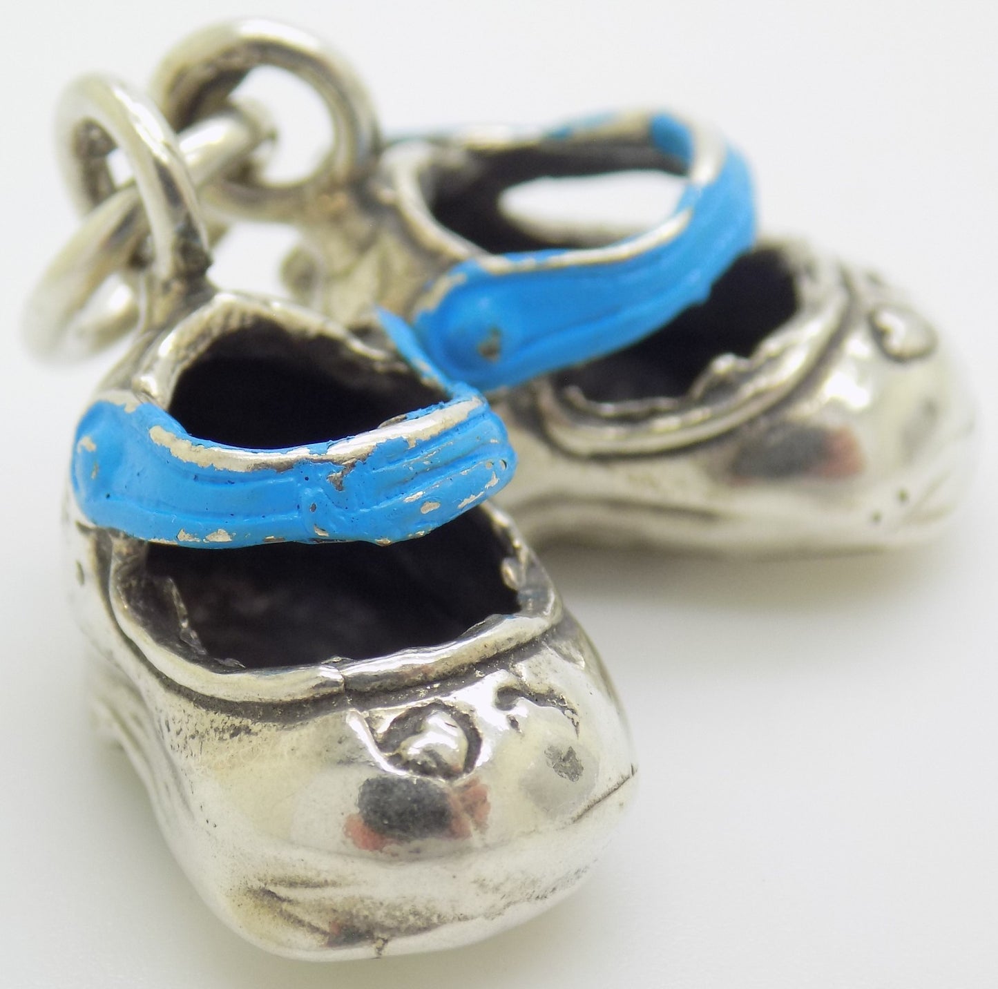 Vintage Italian Silver Baby Boy Charm Pendant Handmade 800 Silver Collectible